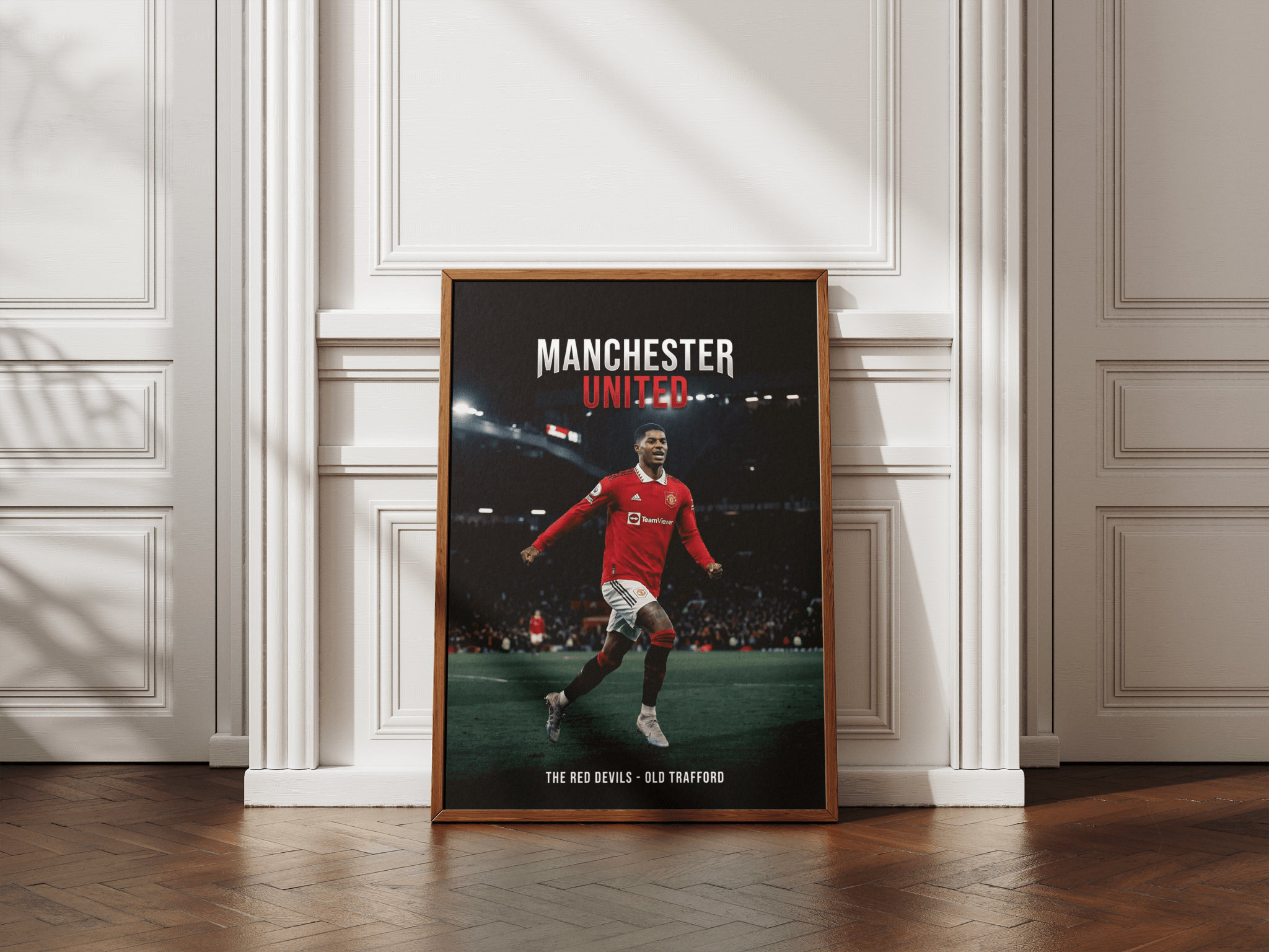 The Red Devils — Manchester United poster styled room photo 2