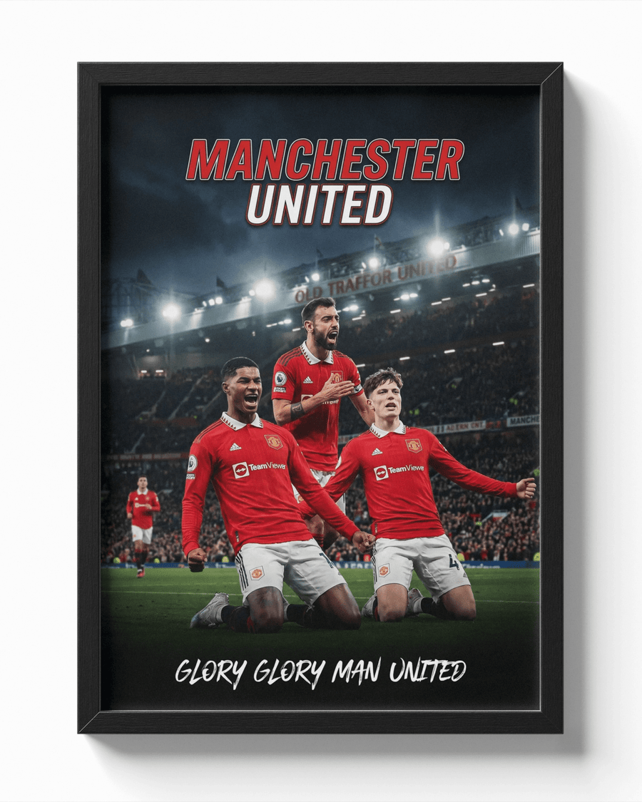 The Triple — Manchester United poster — Framory Prints