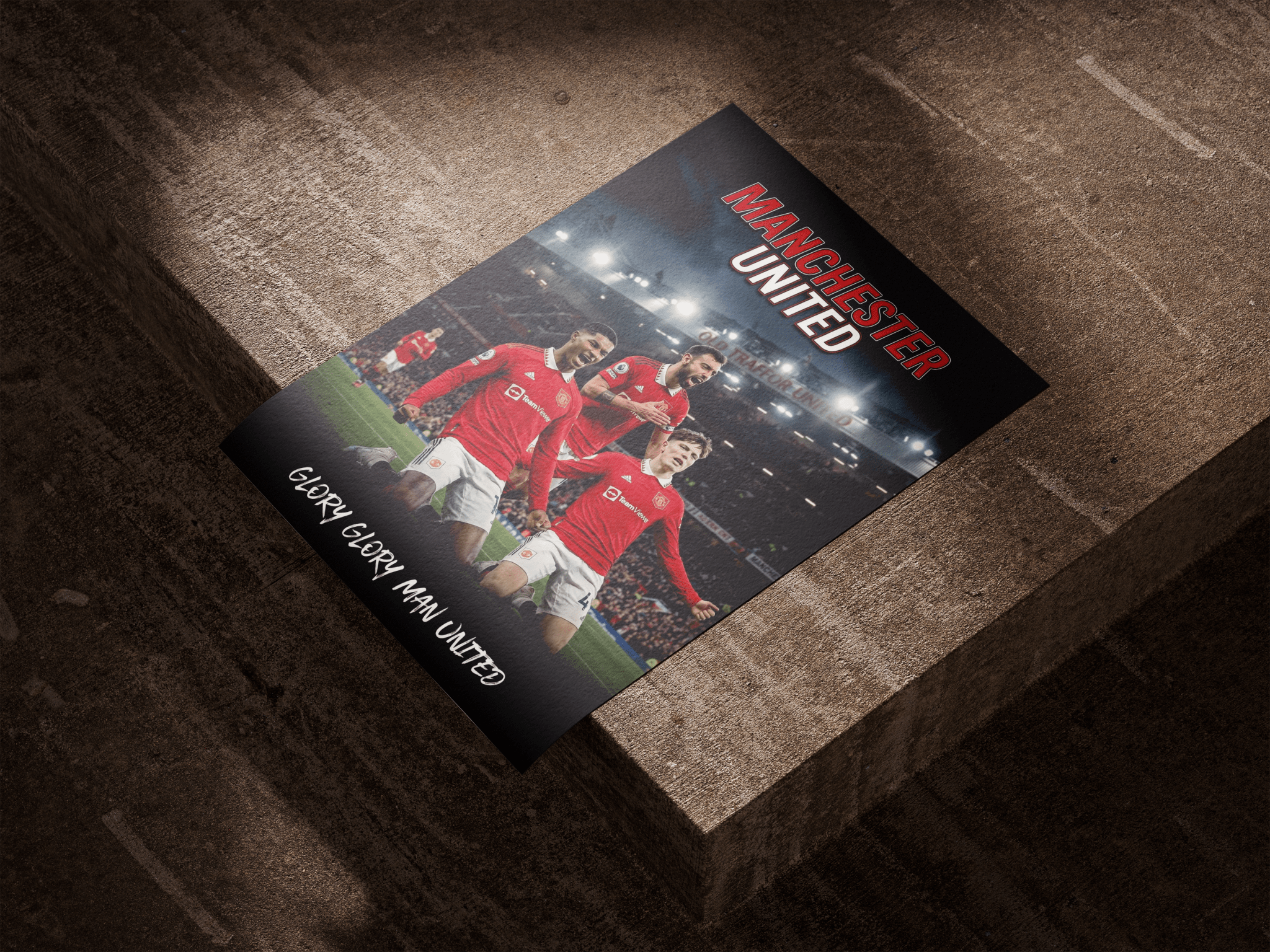 The Triple — Manchester United poster styled room photo 5