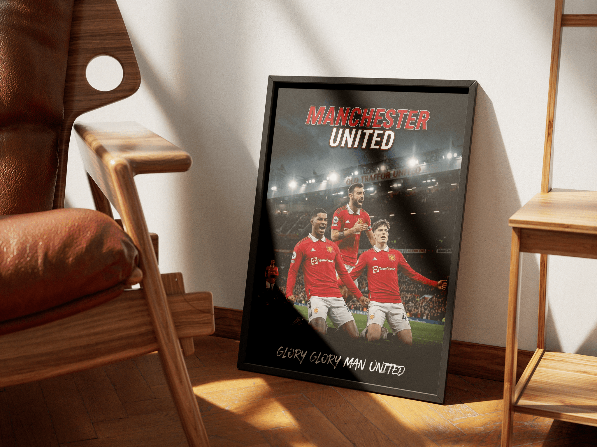 The Triple — Manchester United poster styled room photo 6