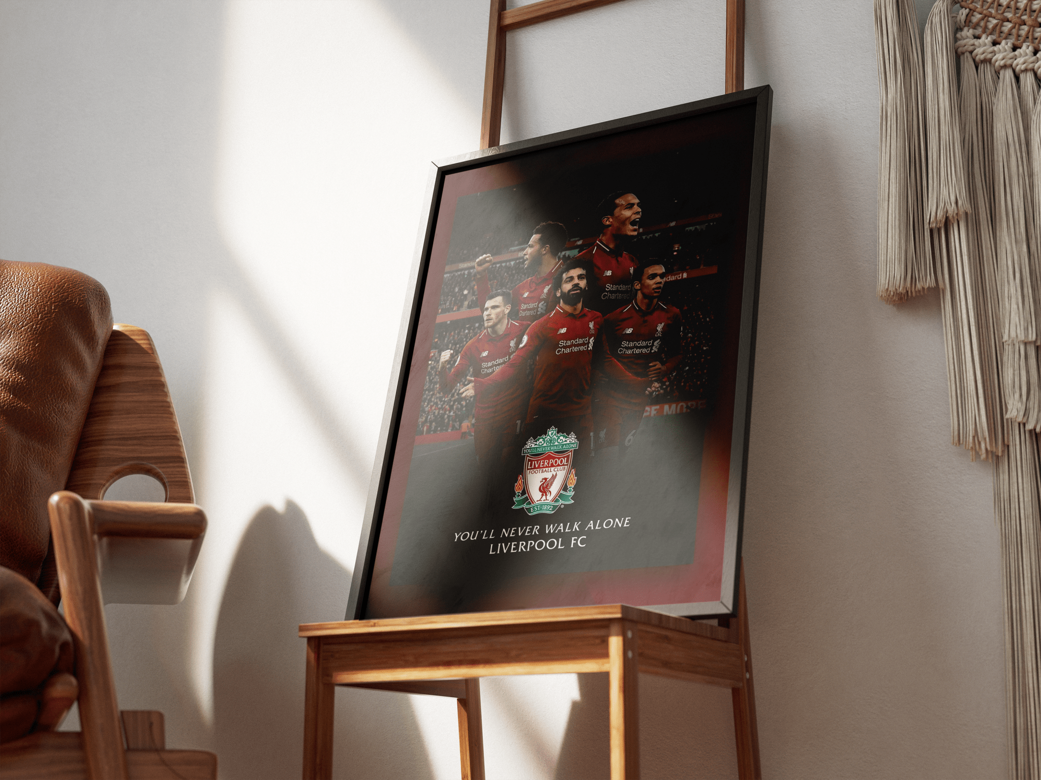 You'll Never Walk Alone — Liverpool FC poster styled room photo 6