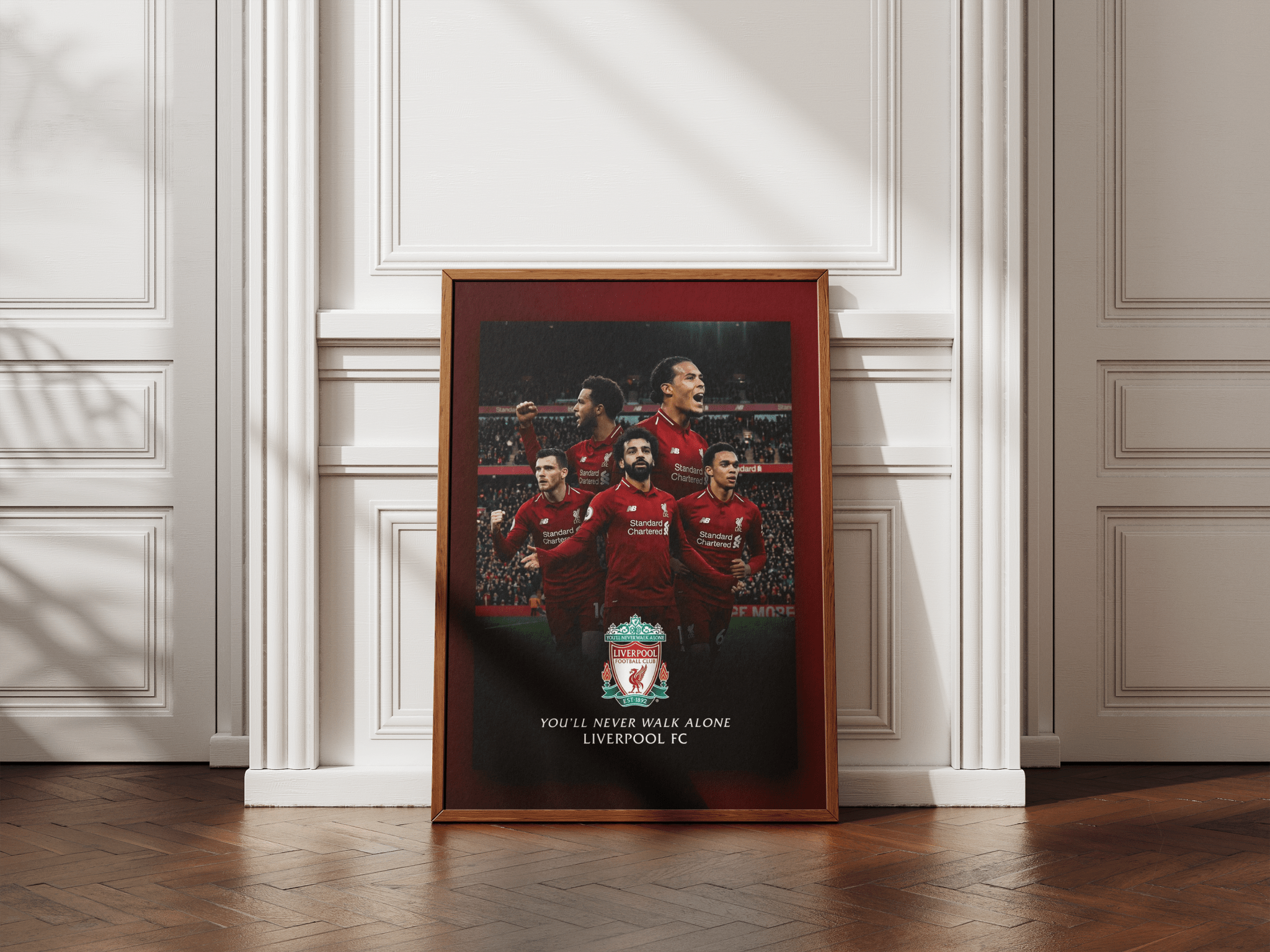 You'll Never Walk Alone — Liverpool FC poster styled room photo 2