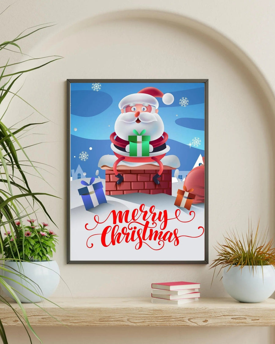 Merry Christmas Santa poster styled room photo 1
