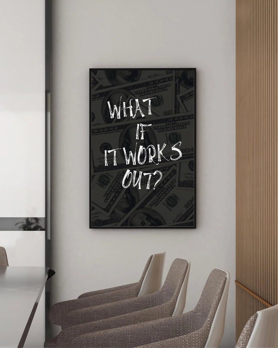What if it all works out? 2 poster styled room photo 3
