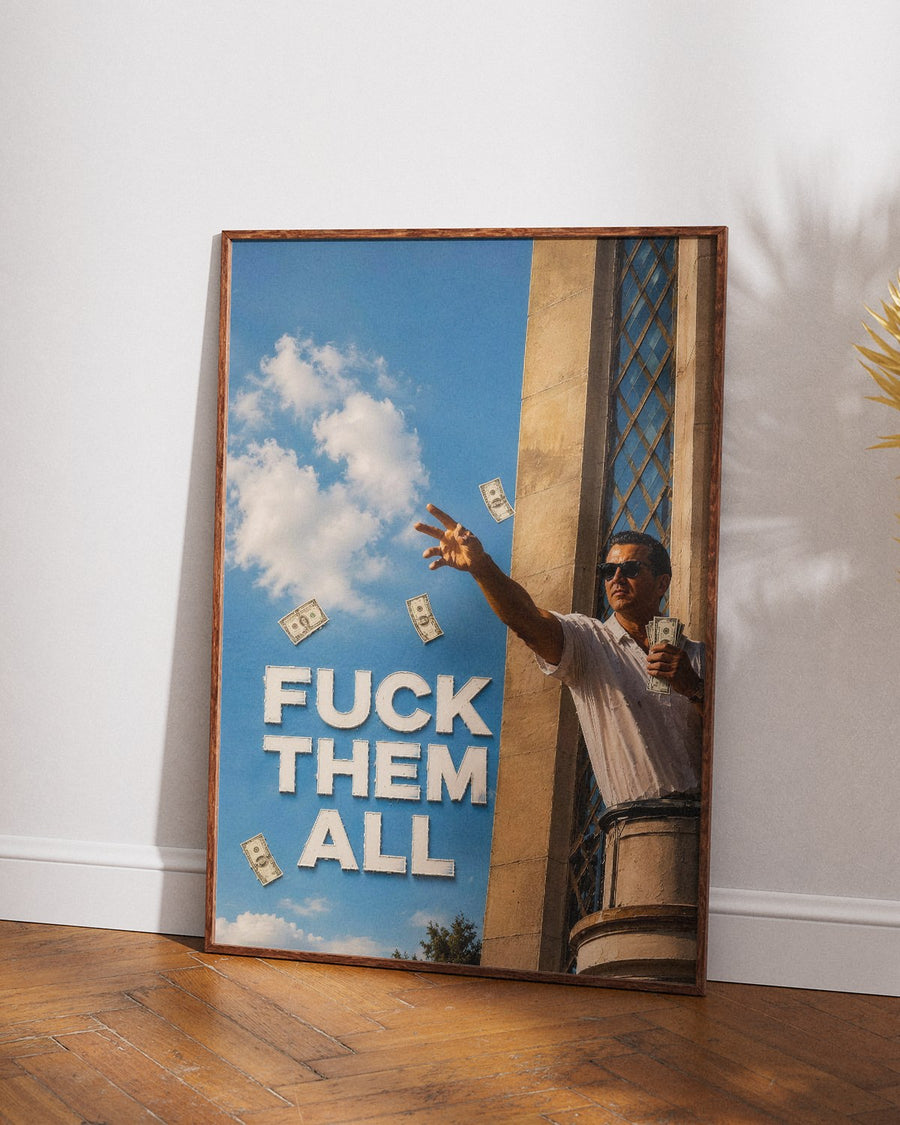 Fuck Them All poster styled room photo 5