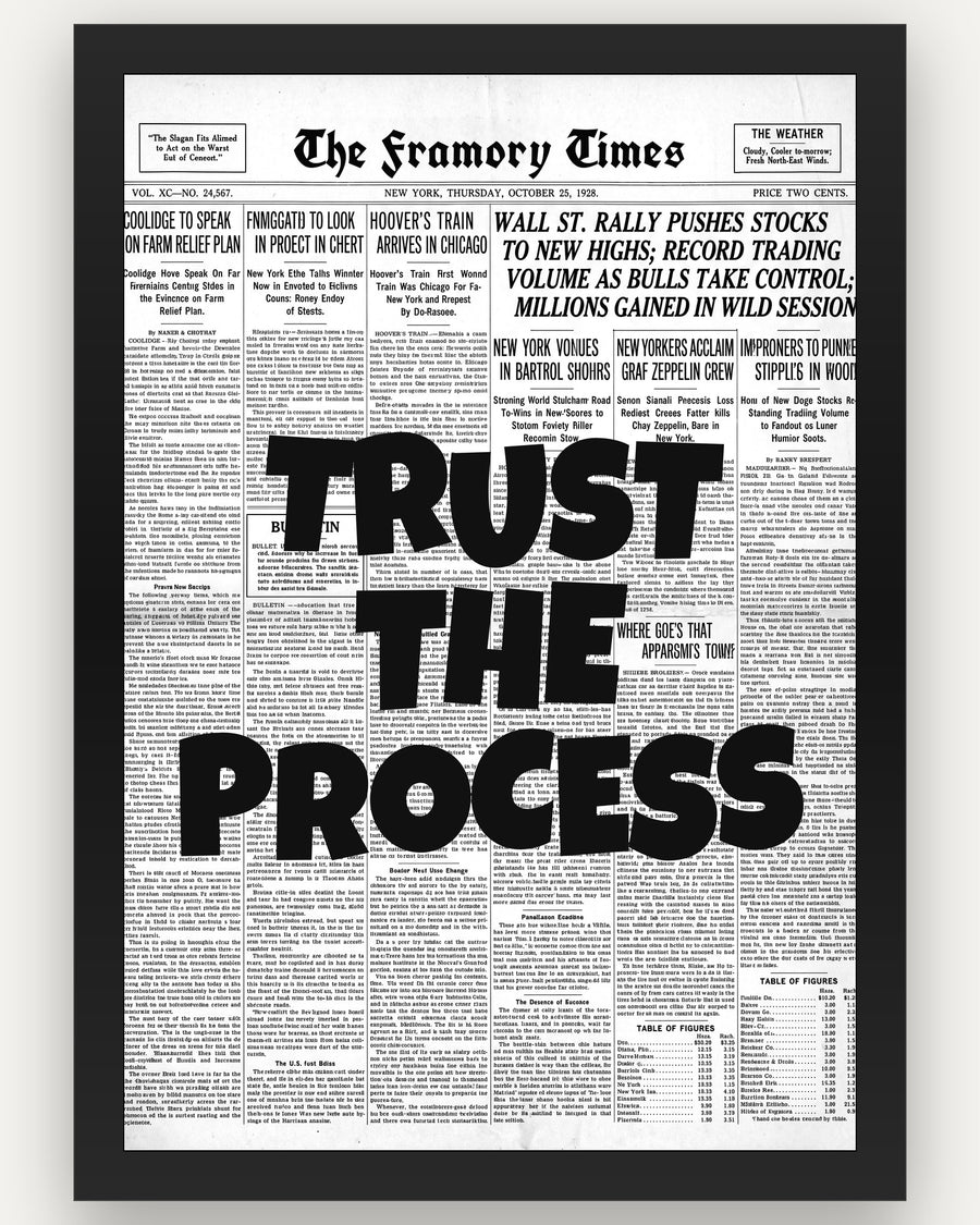 Example - Trust the process (Bold lettering)