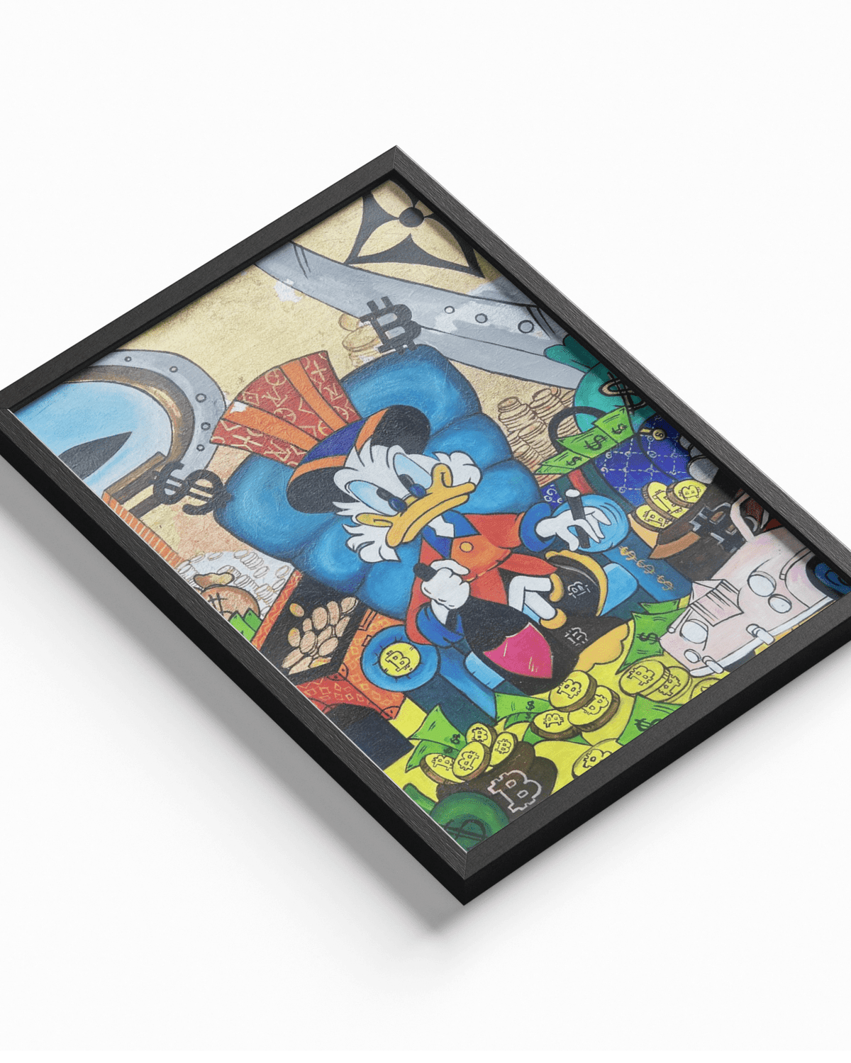 Donald Duck Money poster design close-up