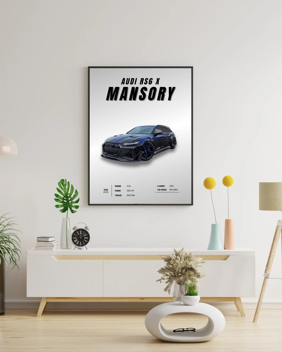 Audi RS6 Poster poster styled room photo 4