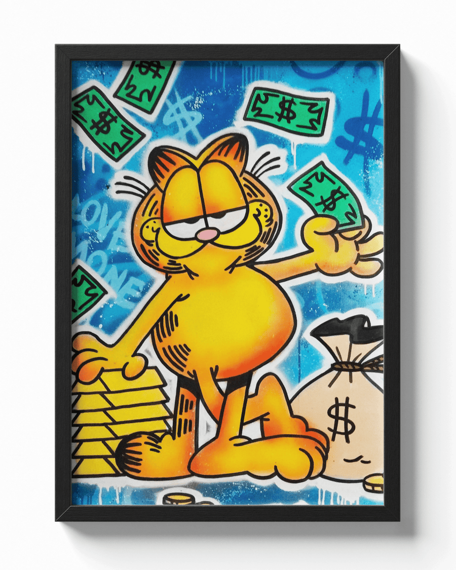 Garfield Money poster — Framory Prints