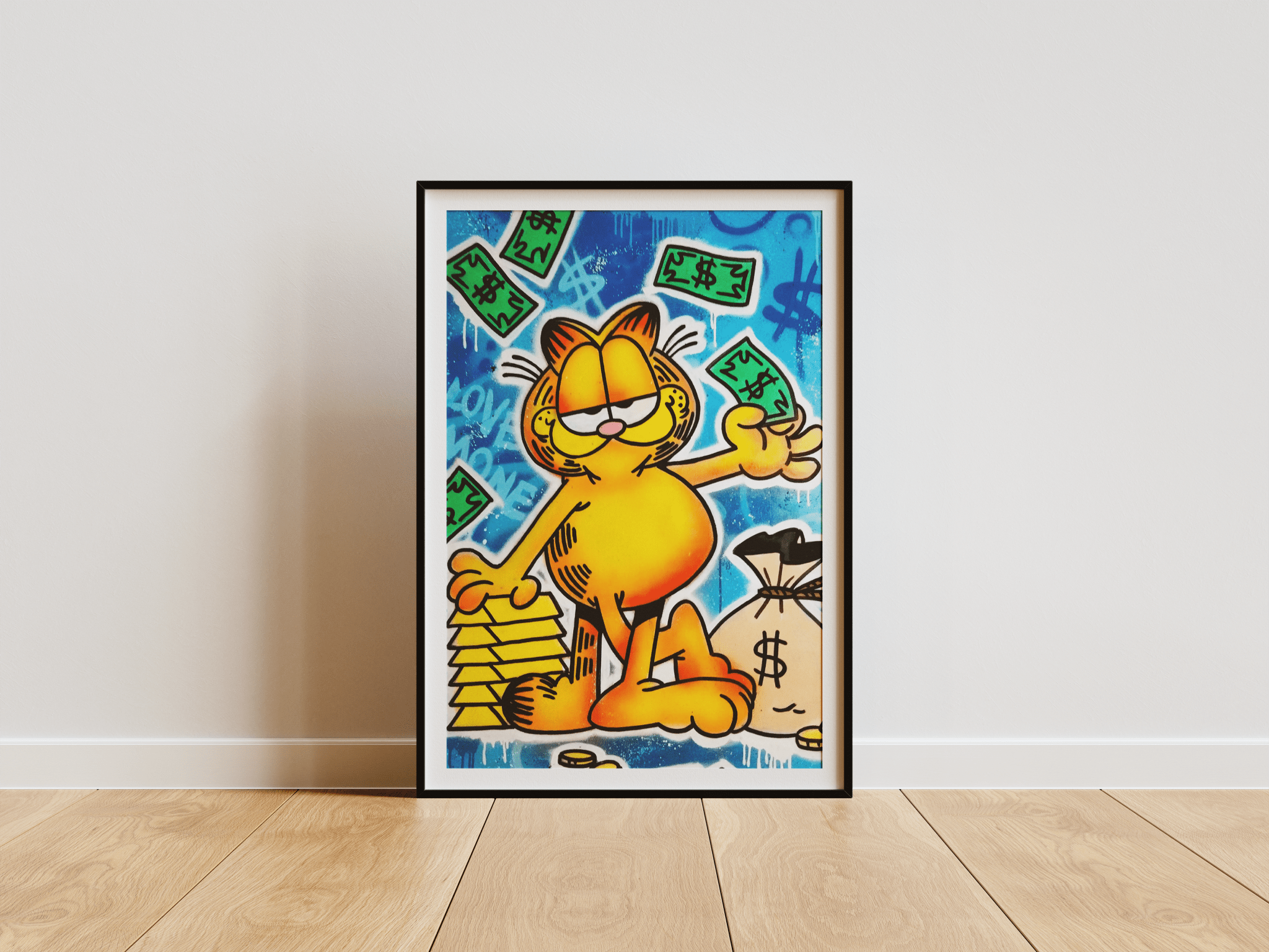 Garfield Money poster styled room photo 2