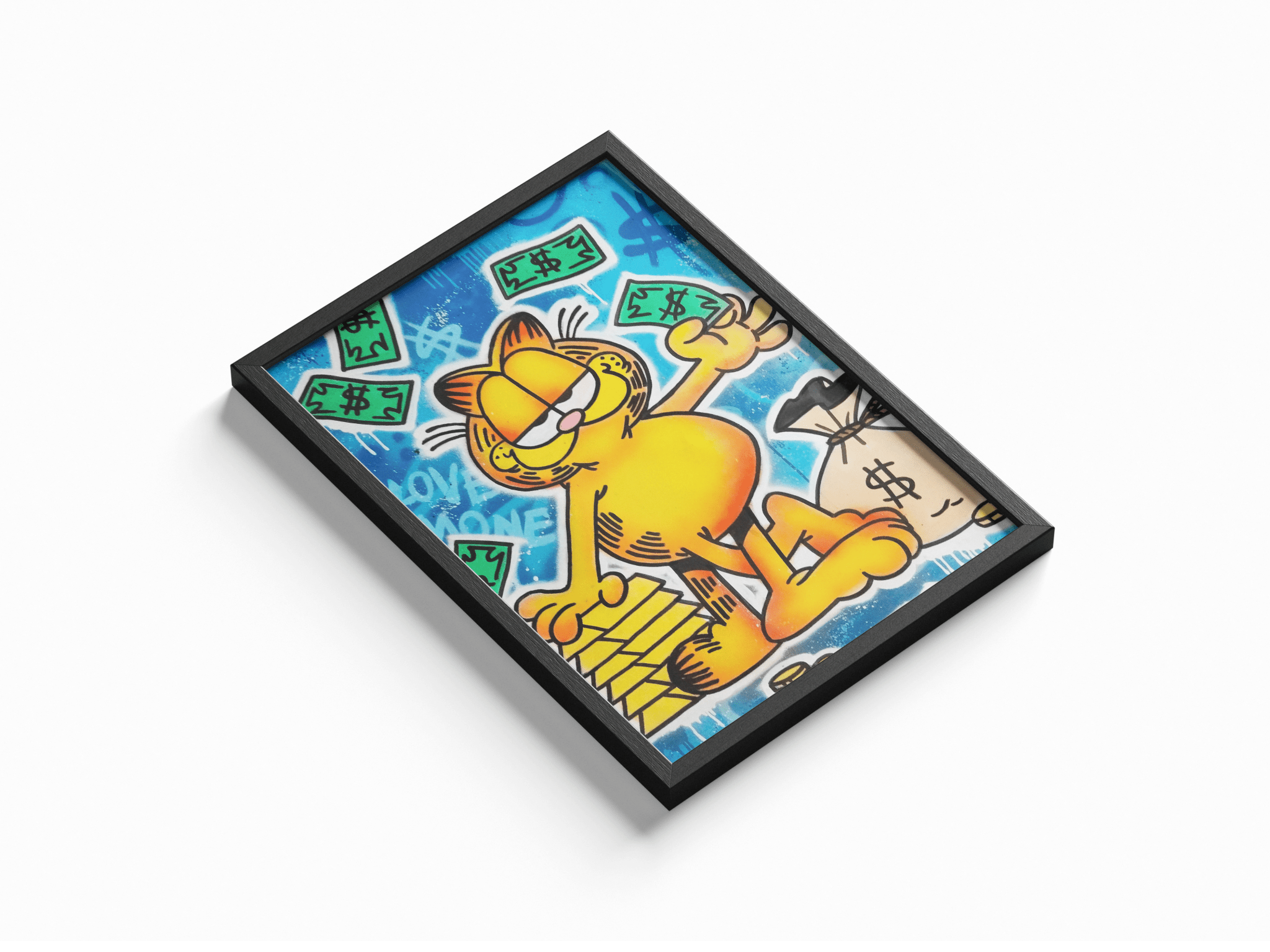 Garfield Money poster design close-up