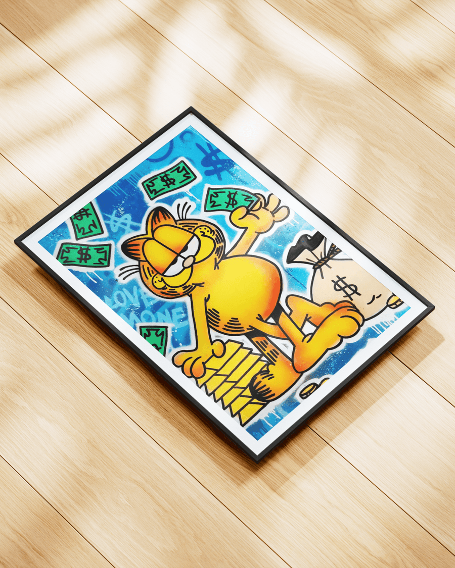 Garfield Money poster styled room photo 1