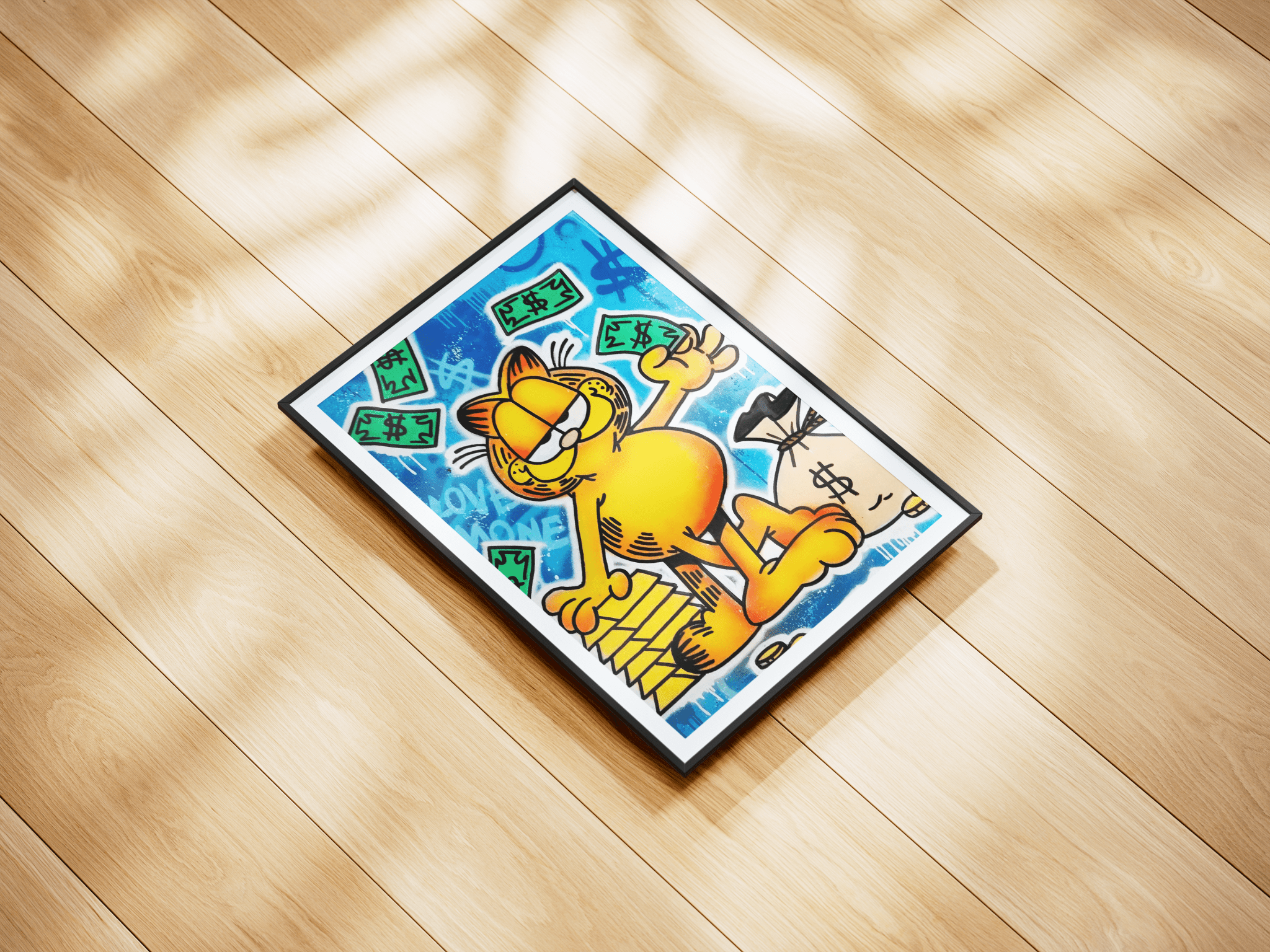 Garfield Money poster styled room photo 1