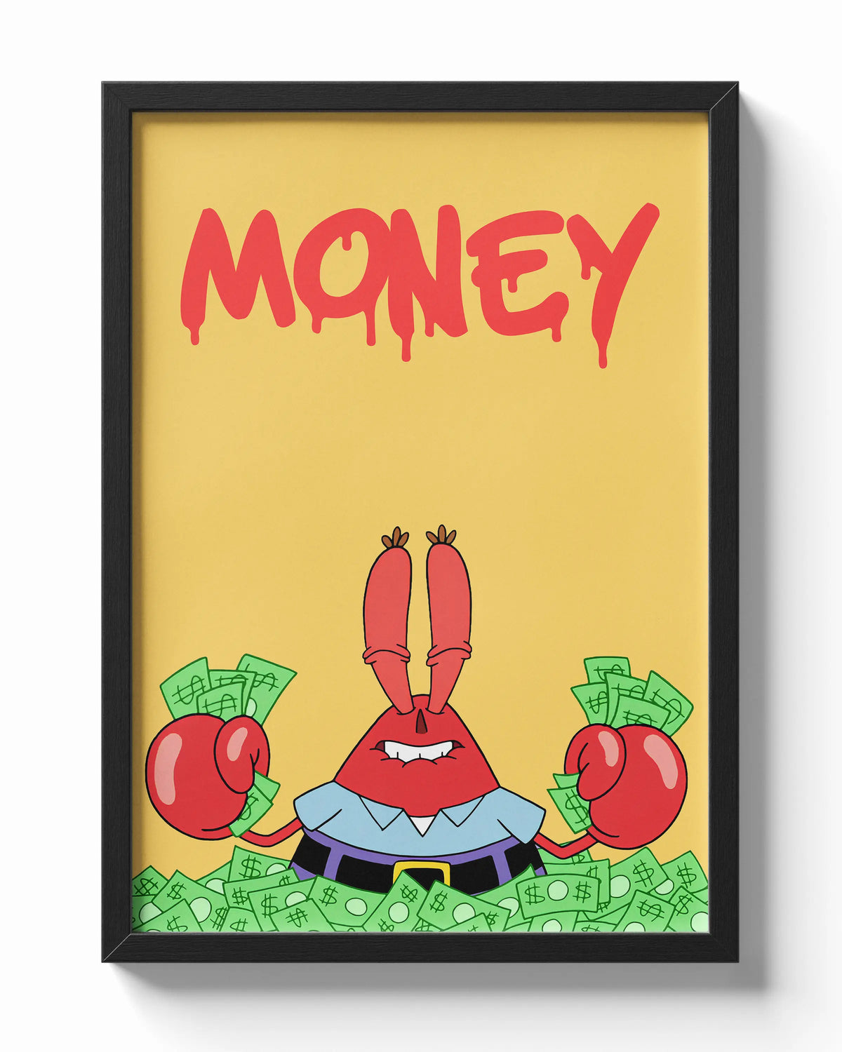 Mr. Krabs Money poster — Framory Prints