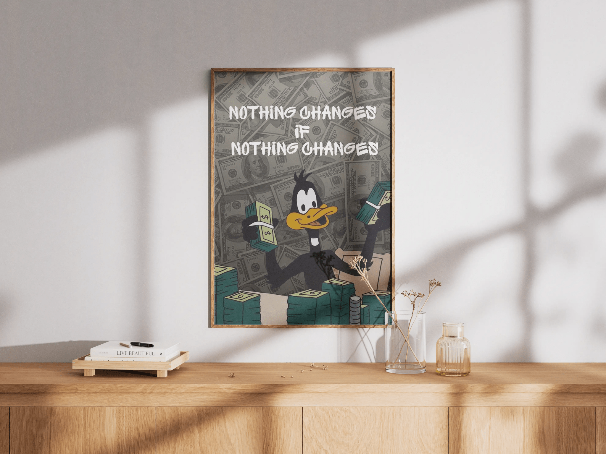 Nothing Changes, if NOTHING CHANGES poster design close-up