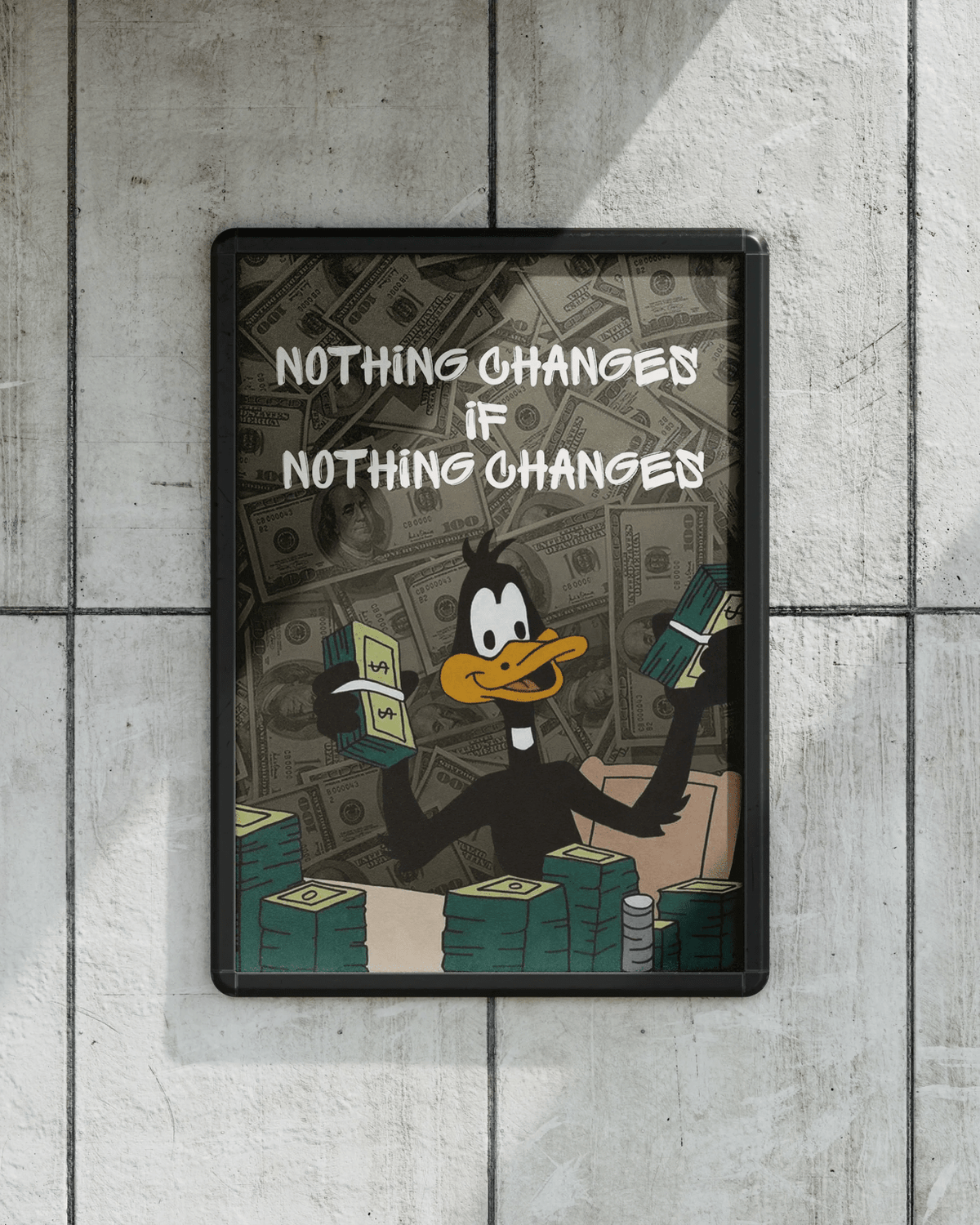 Nothing Changes, if NOTHING CHANGES poster design close-up