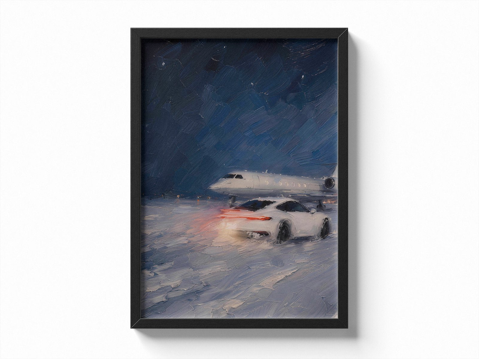 Porsche 911 — Snow & Private Jet