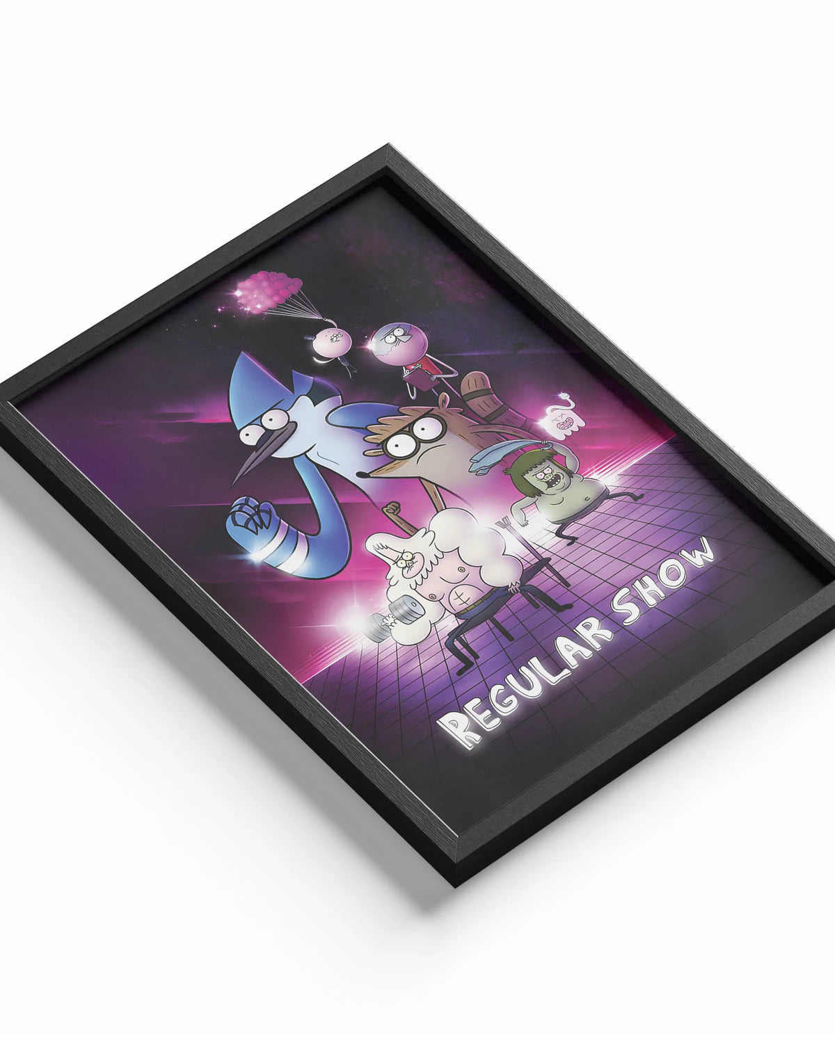 Regular Show poster design close-up