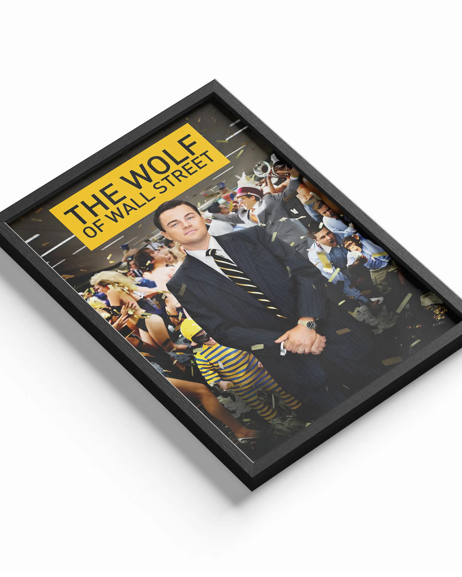 The Wolf of Wall Street poster design close-up