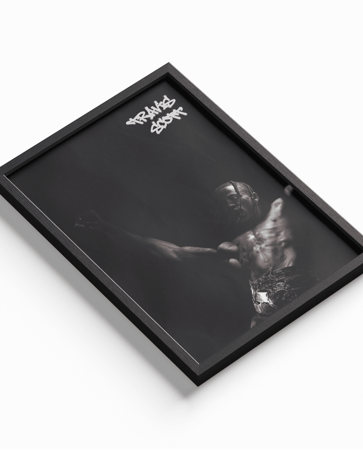 Travis Scott poster design close-up