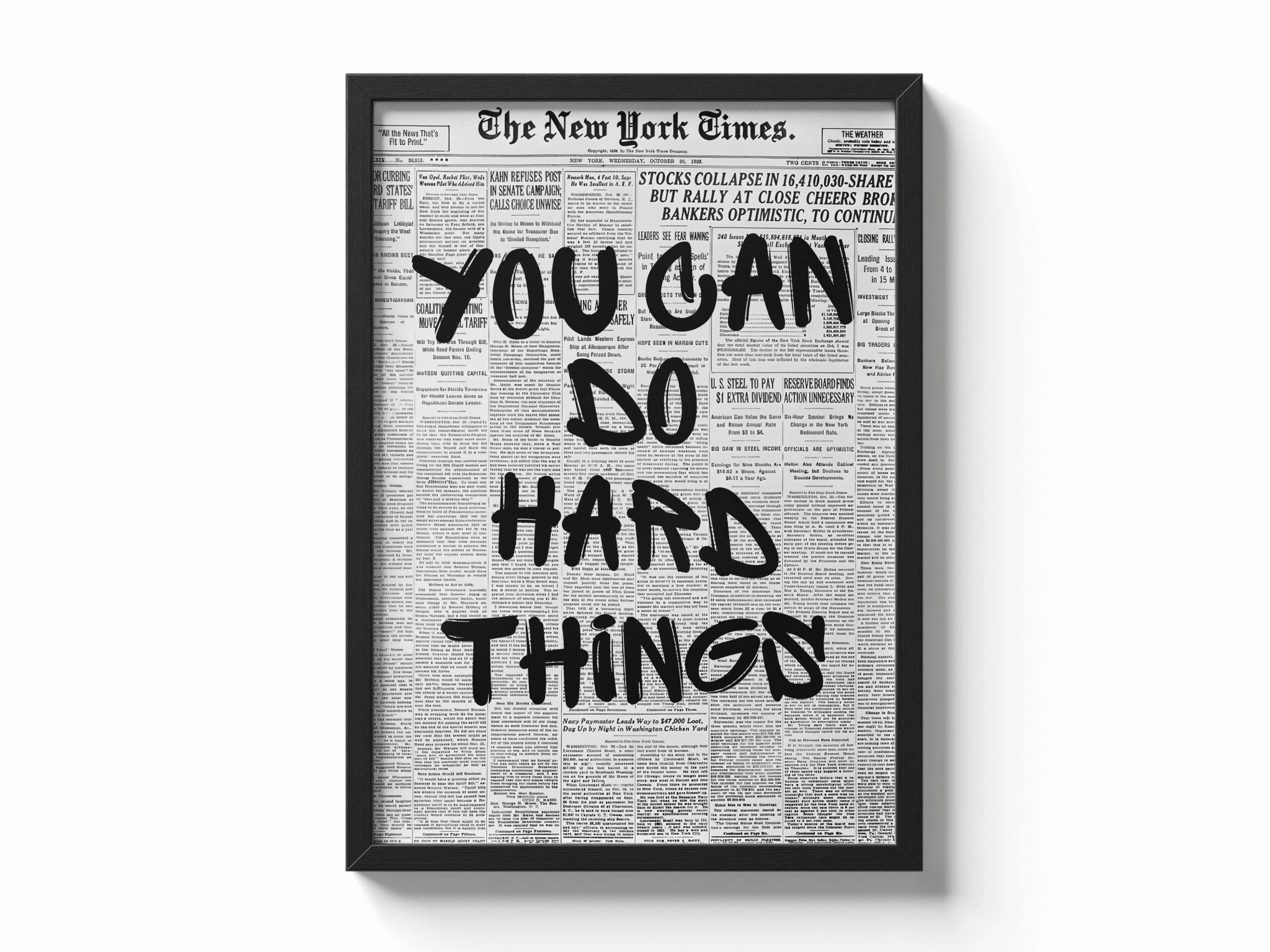 You Can Do Hard Things. poster — Framory Prints