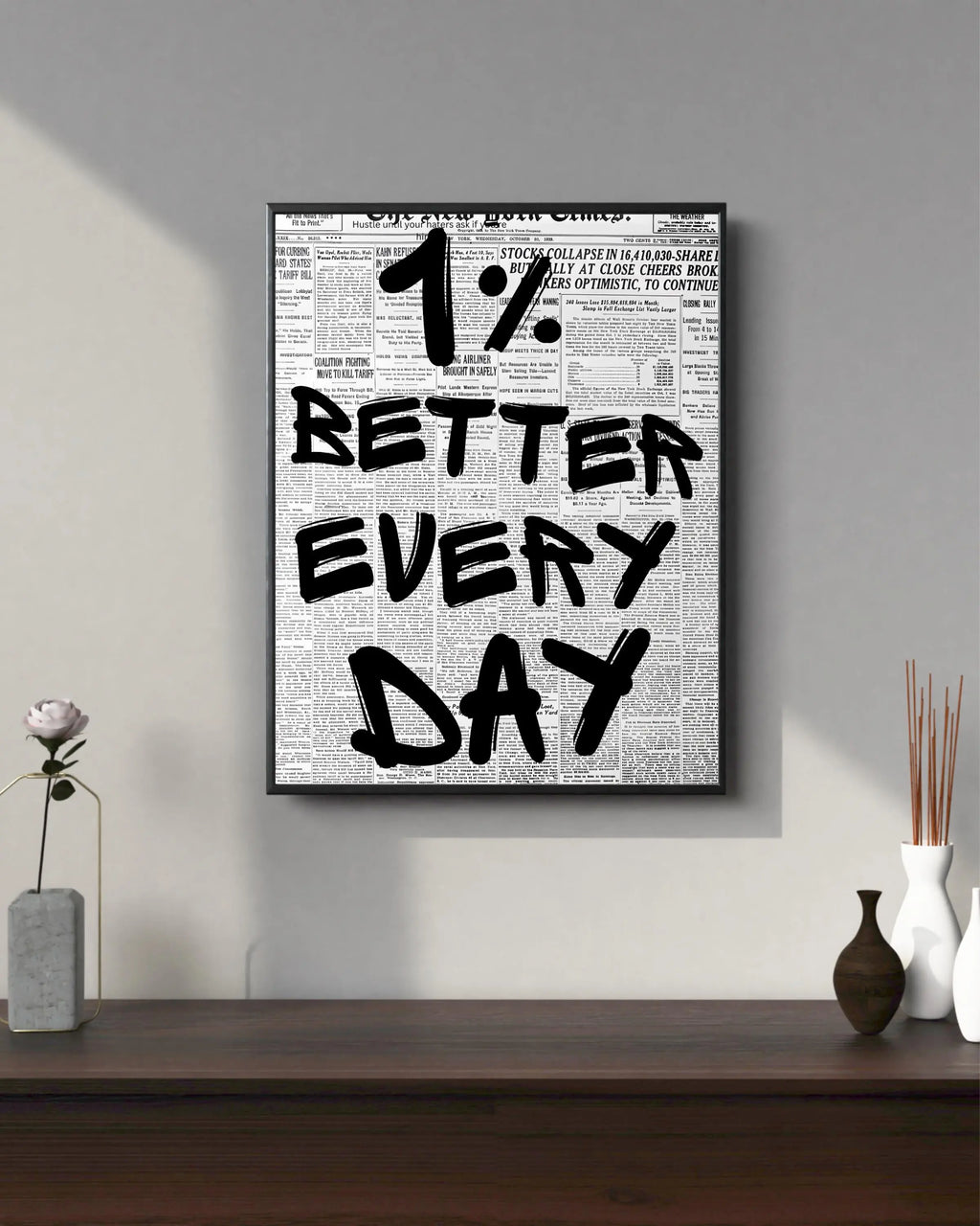 1% Better Every Day Framory Prints