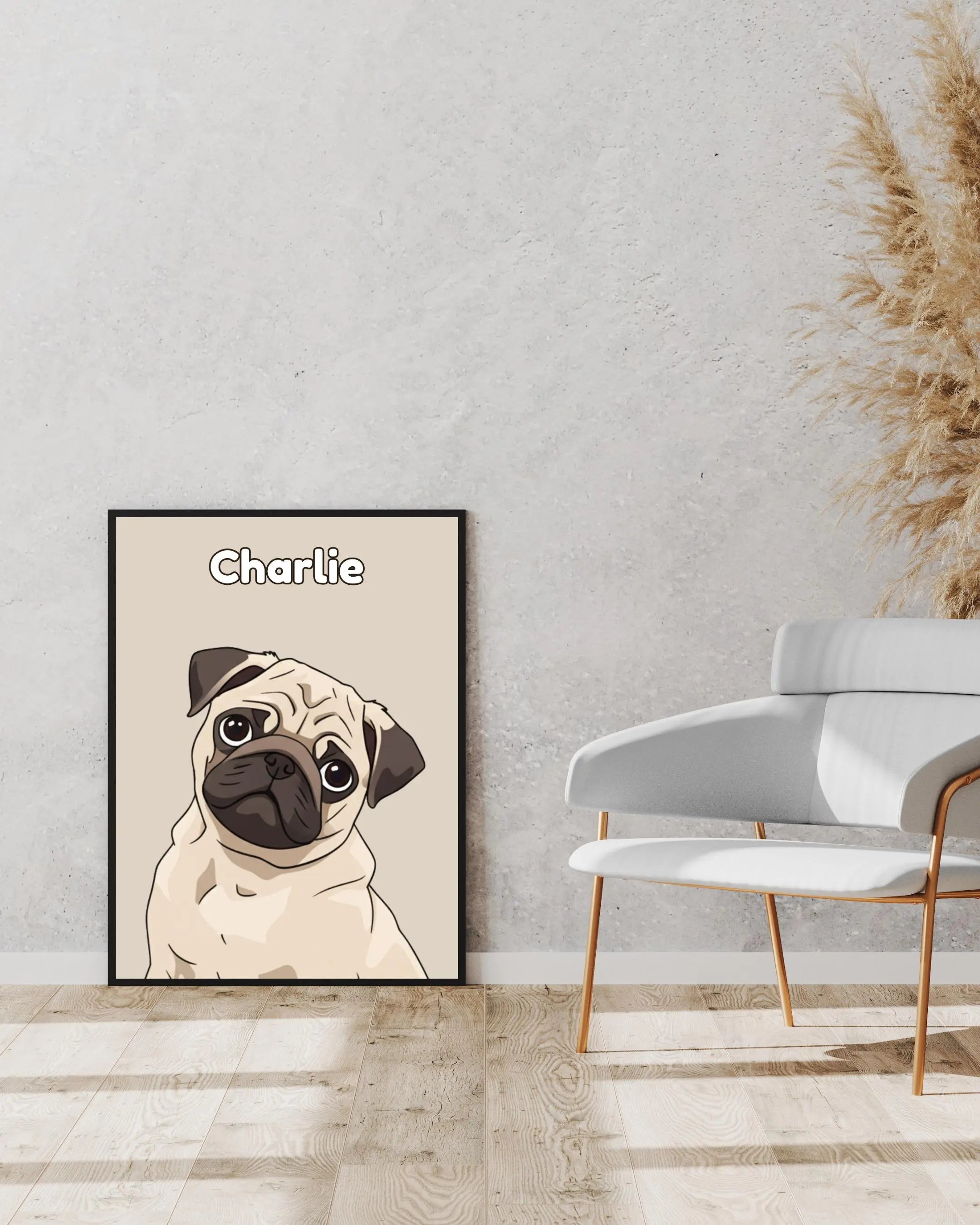 Cartoon Pet Portrait Framory Prints