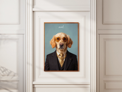 Custom Pet Portrait poster styled room photo 1