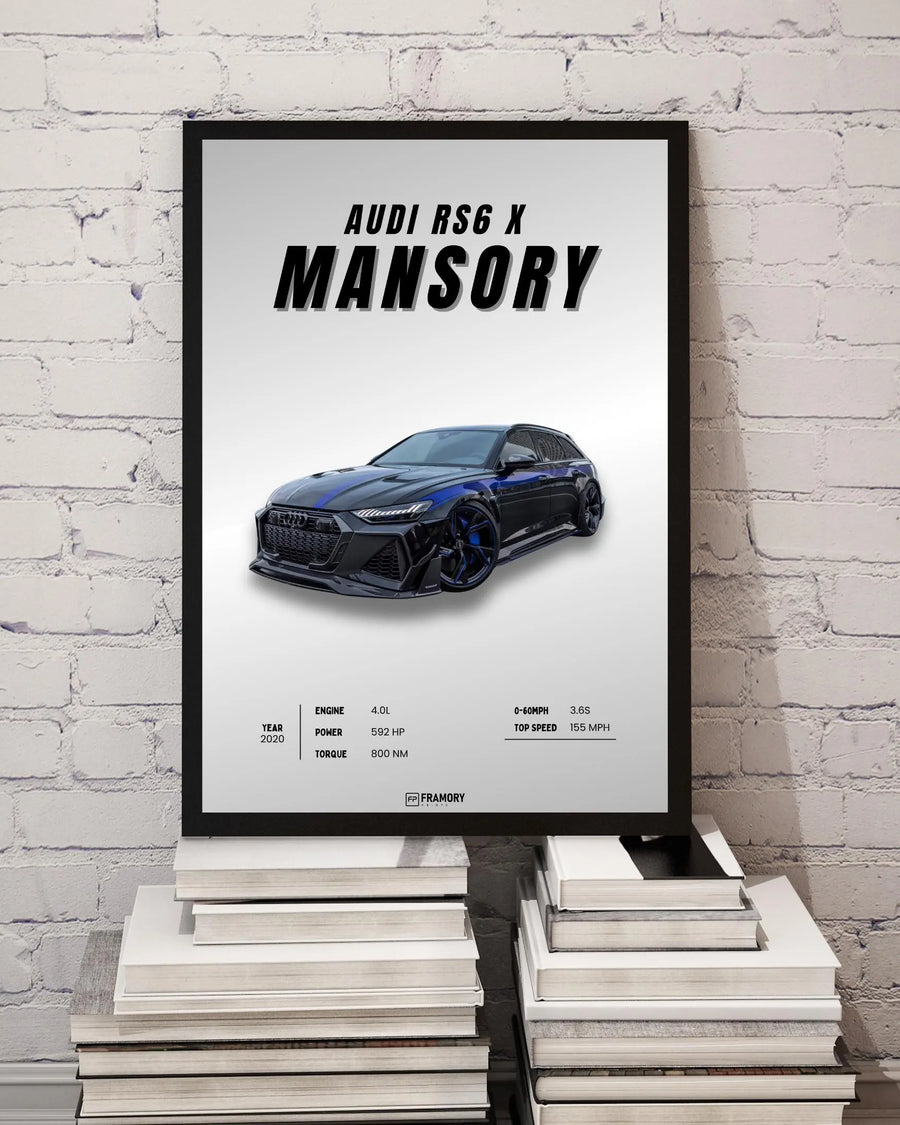 Audi RS6 Poster poster styled room photo 6