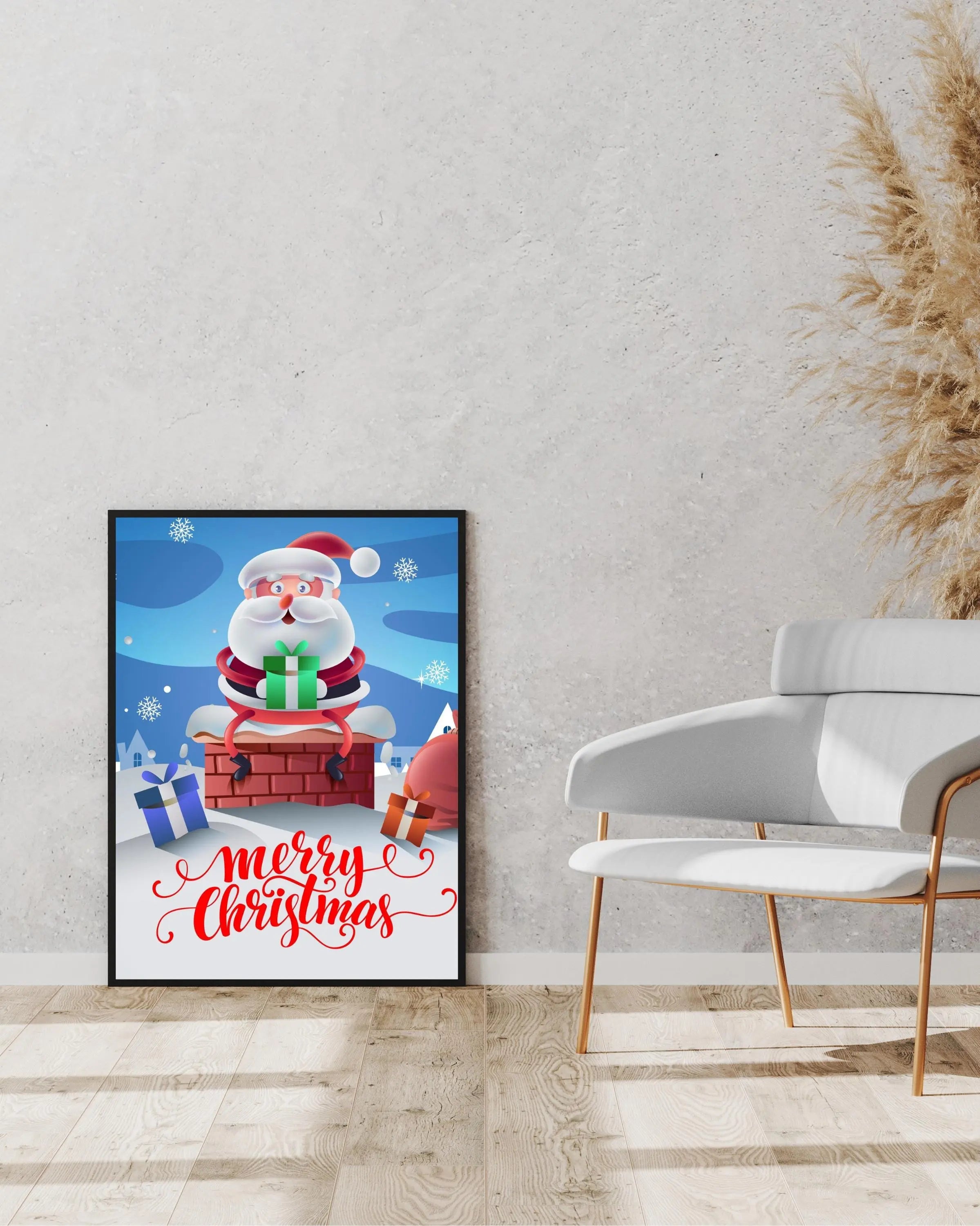 Merry Christmas Santa Framory Prints