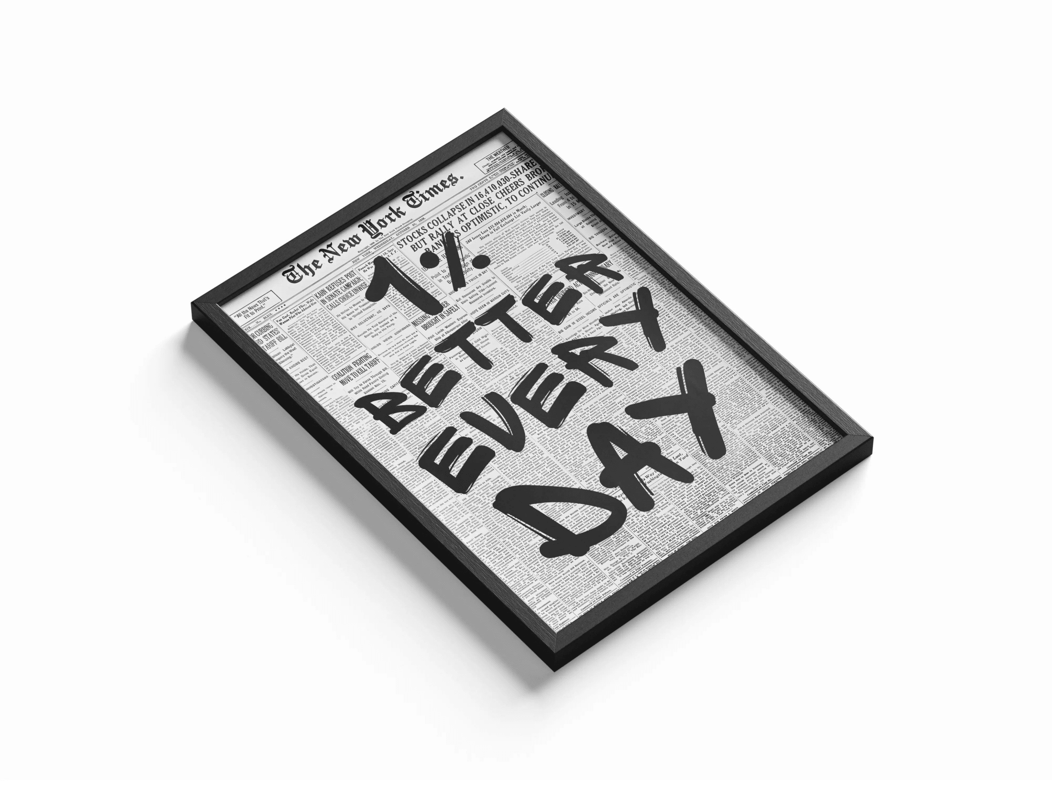 1% Better Every Day poster styled room photo 1