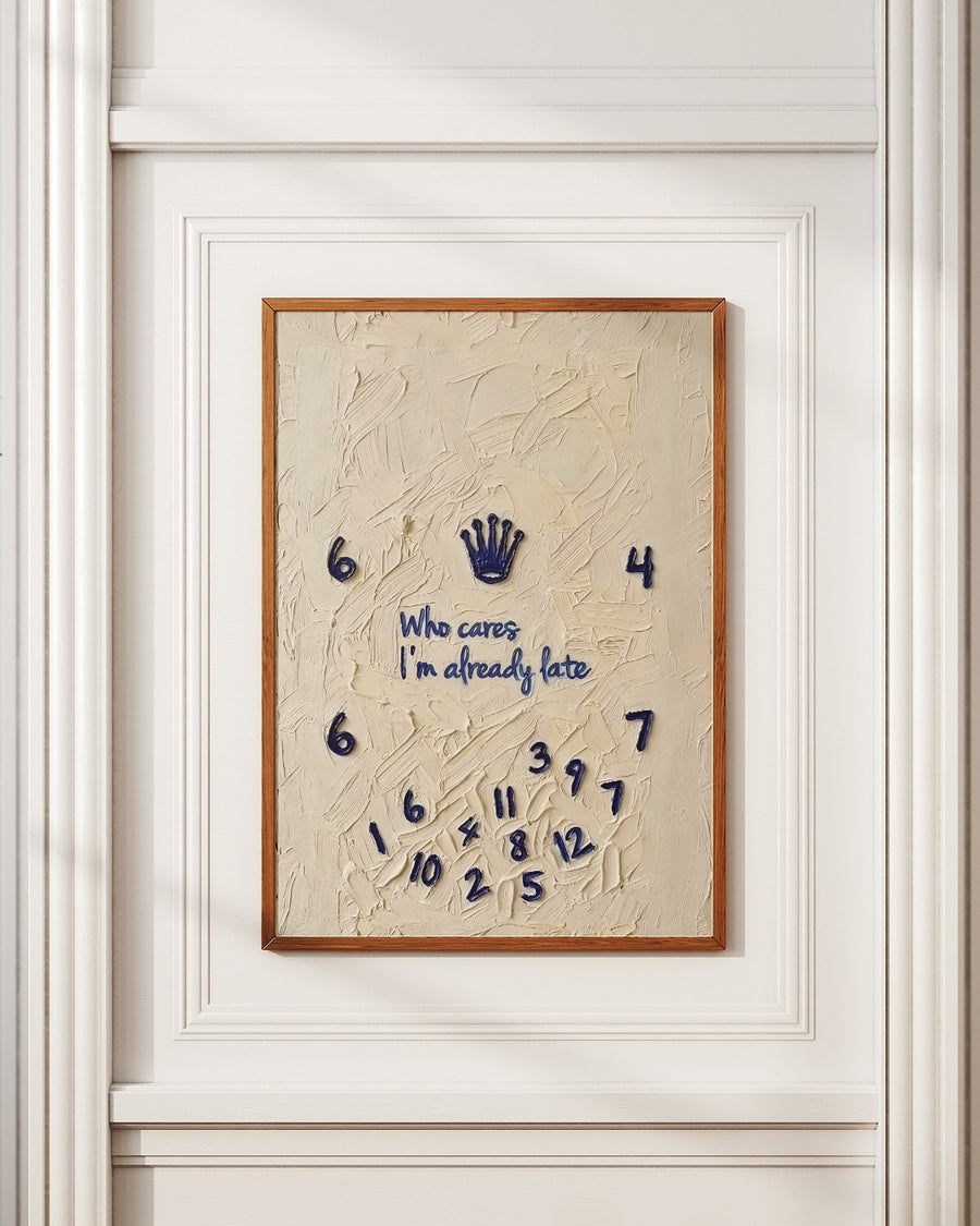 Who Cares, I'm Already Late poster styled room photo 4