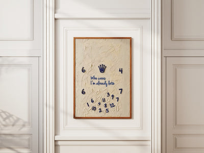 Who Cares, I'm Already Late poster styled room photo 4