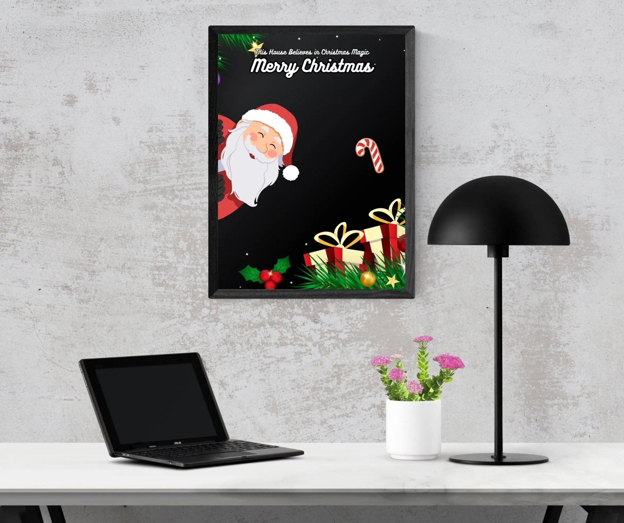 This House Believes in Christmas Magic poster styled room photo 6