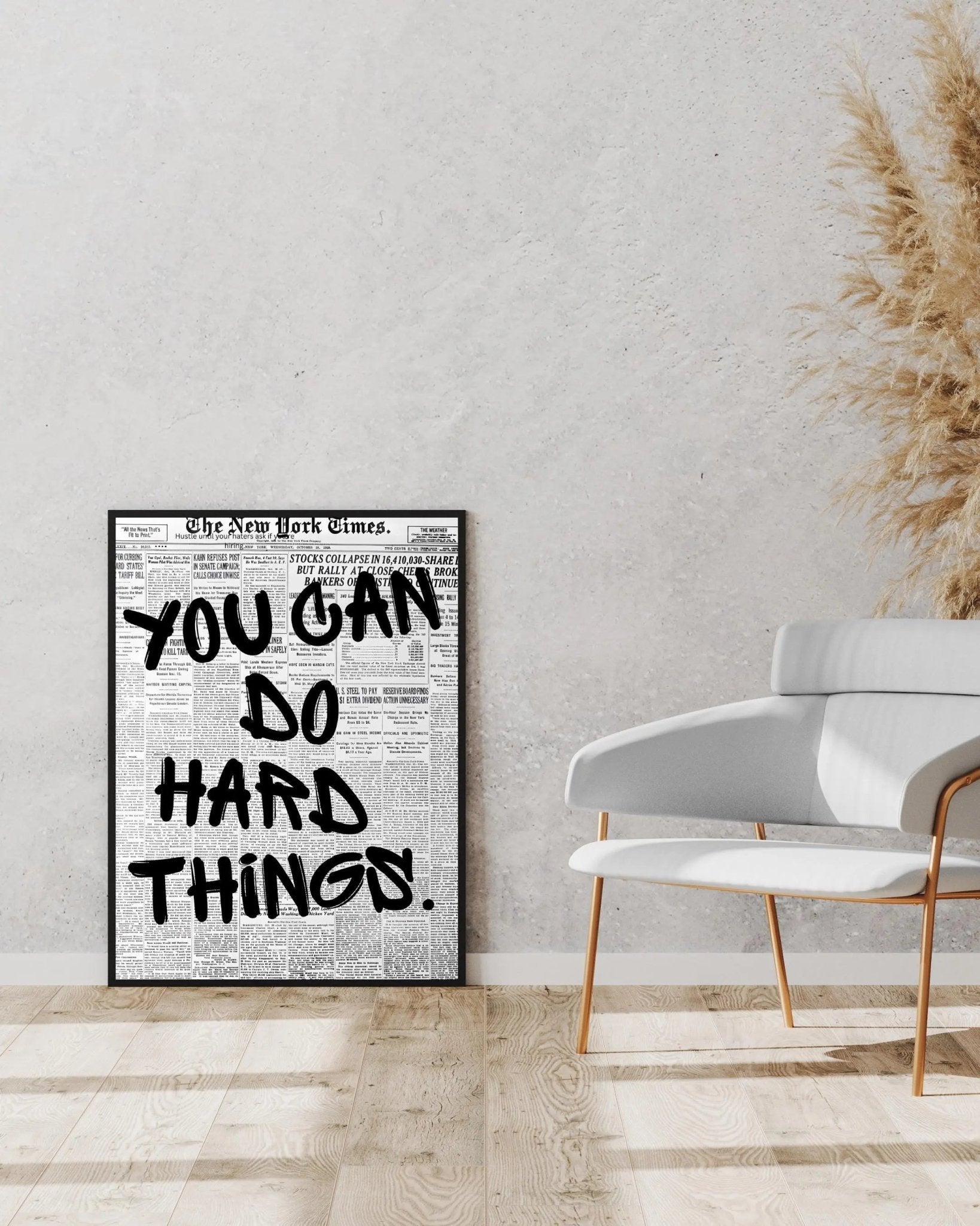 You Can Do Hard Things. poster styled room photo 4