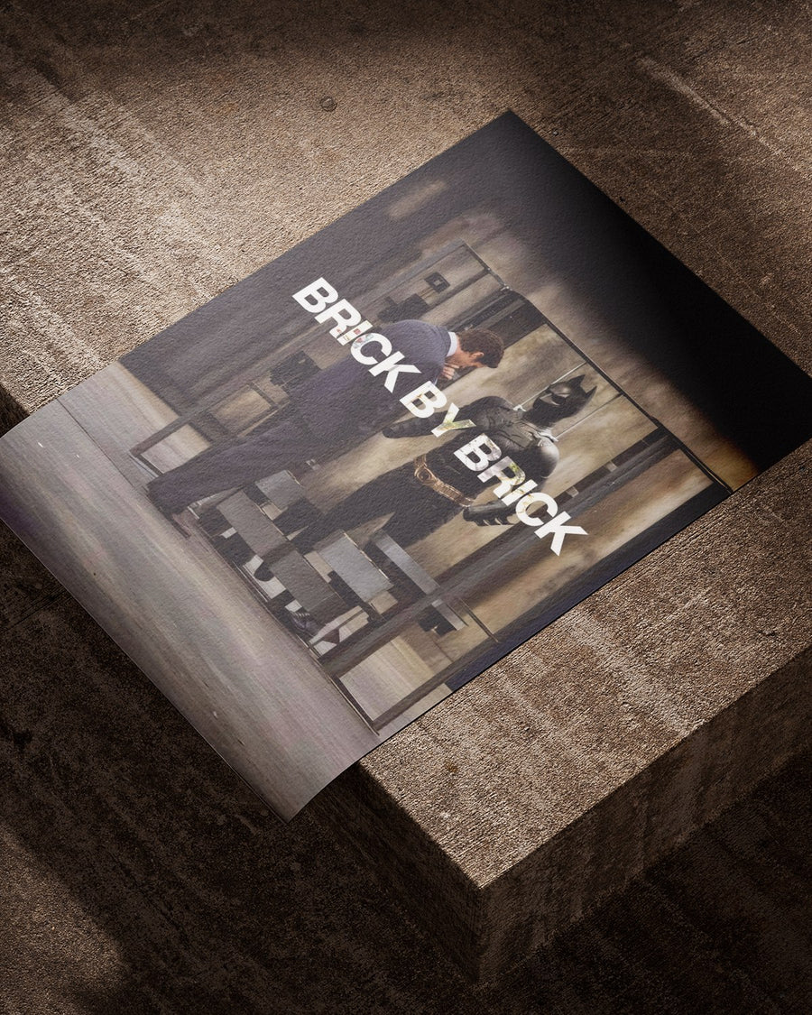 Brick by Brick poster styled room photo 2