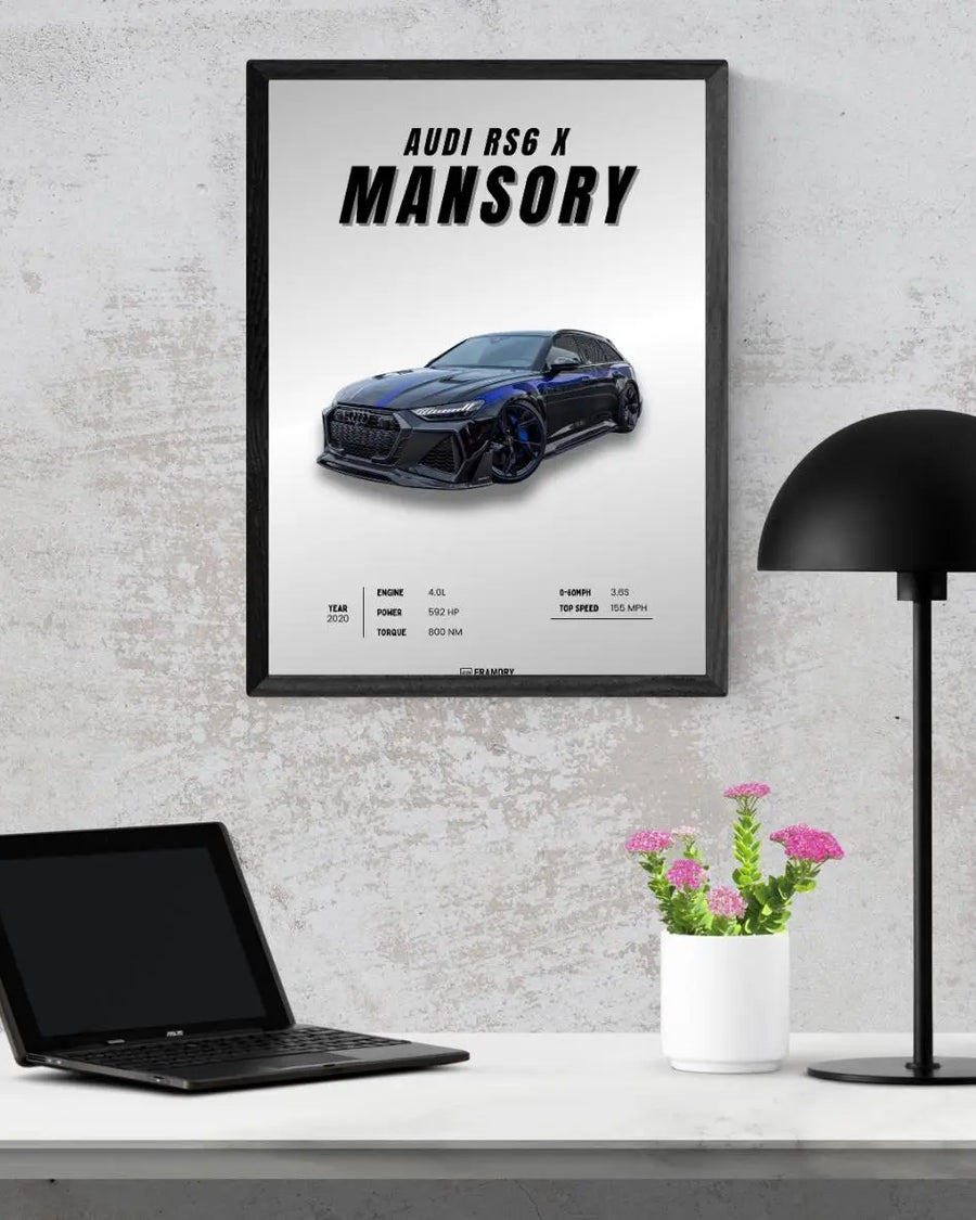 Audi RS6 Poster poster styled room photo 8