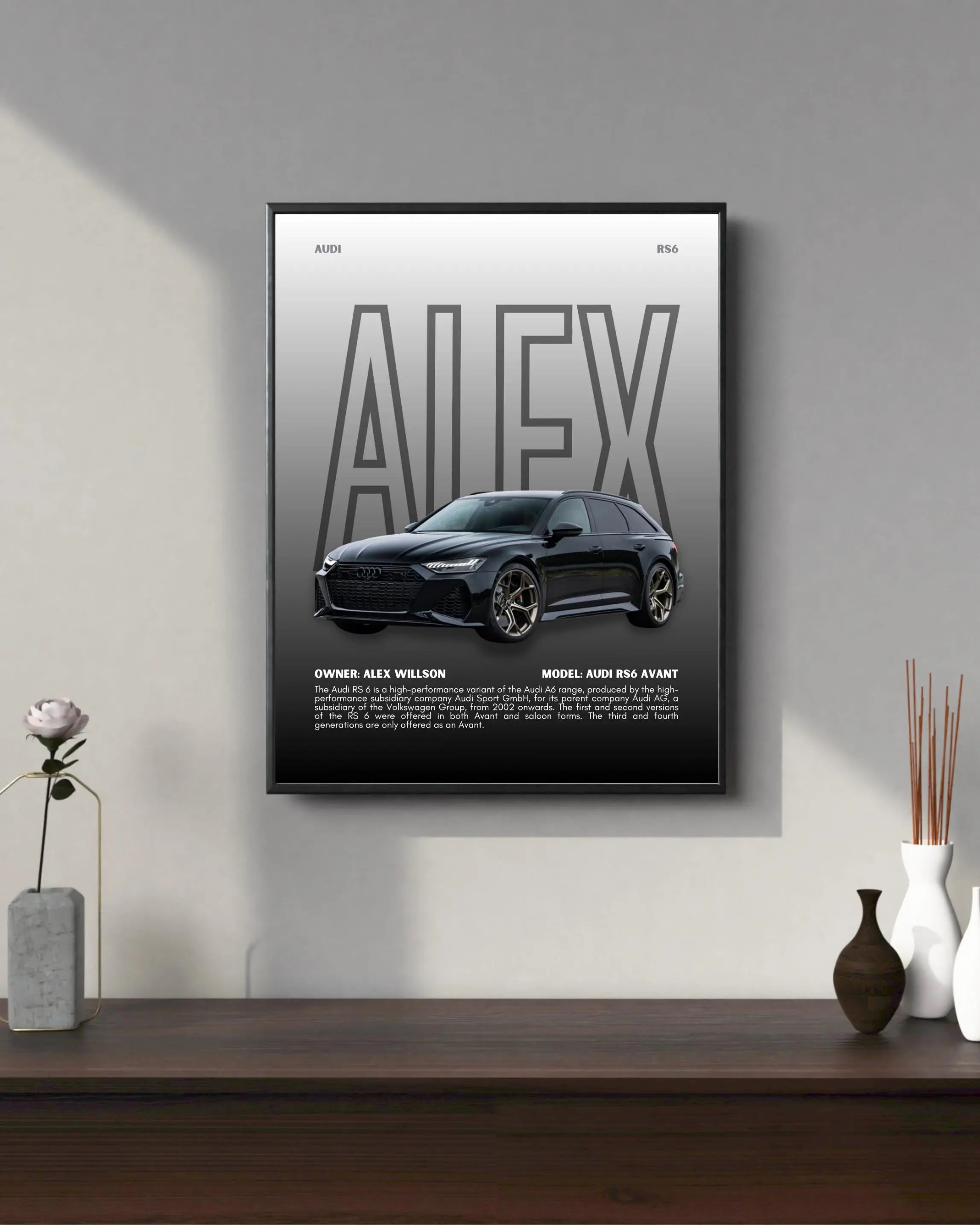 Personalized Car Poster Framory Prints
