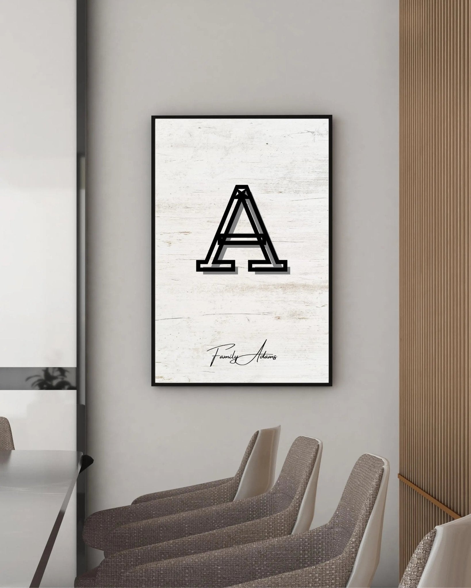 Personalized Family Portrait Poster poster styled room photo 6