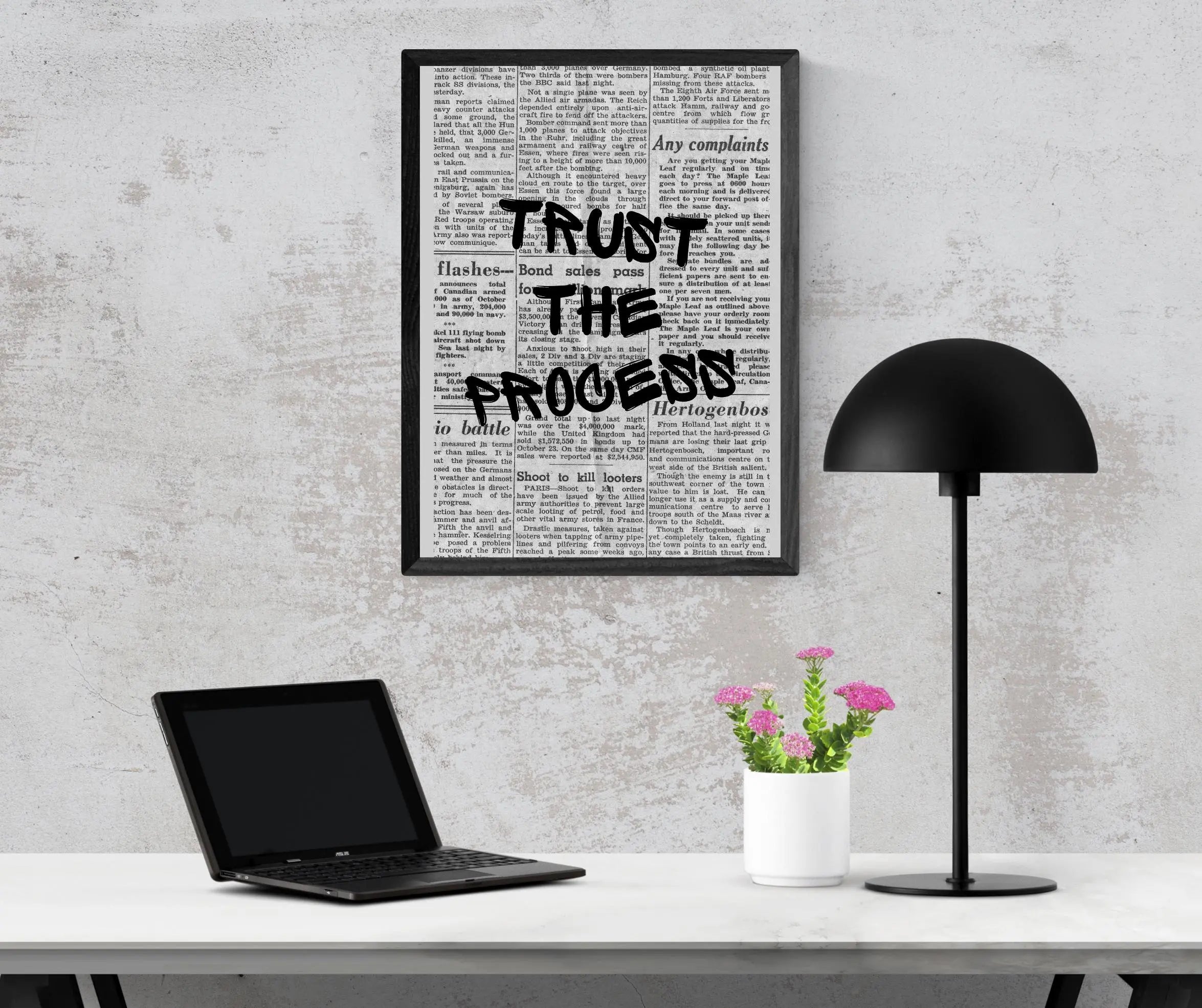 Trust the Process Framory Prints