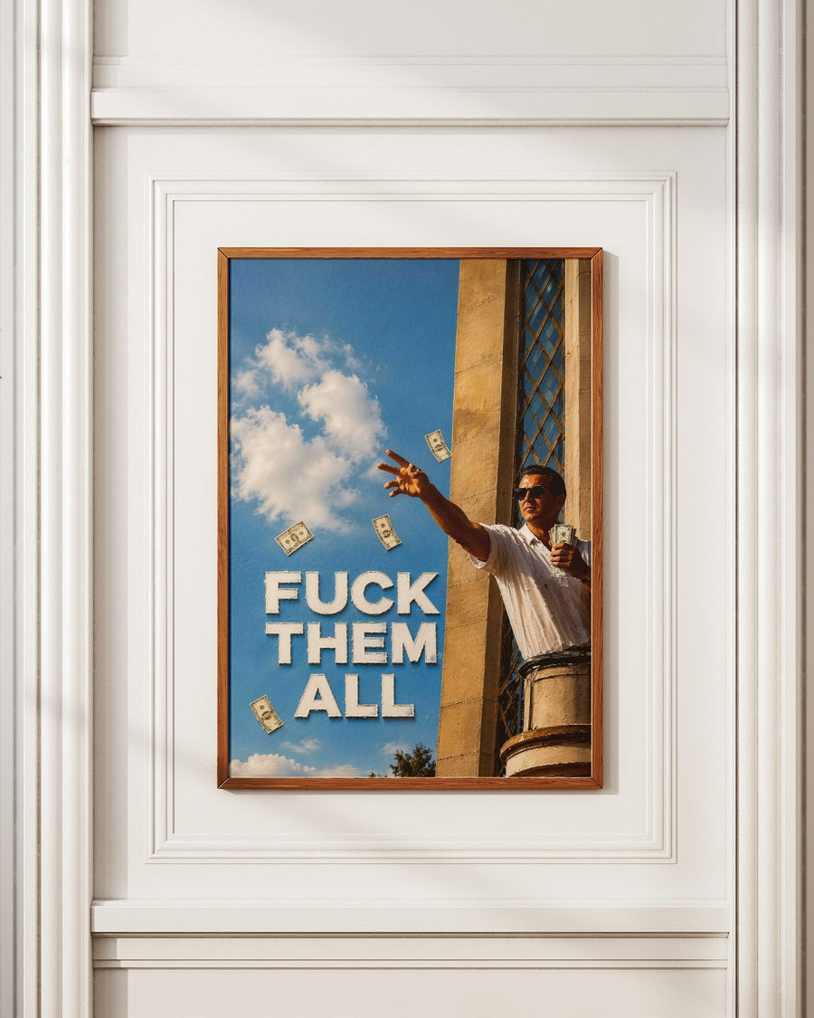 Fuck Them All poster styled room photo 4