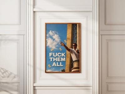 Fuck Them All poster styled room photo 4