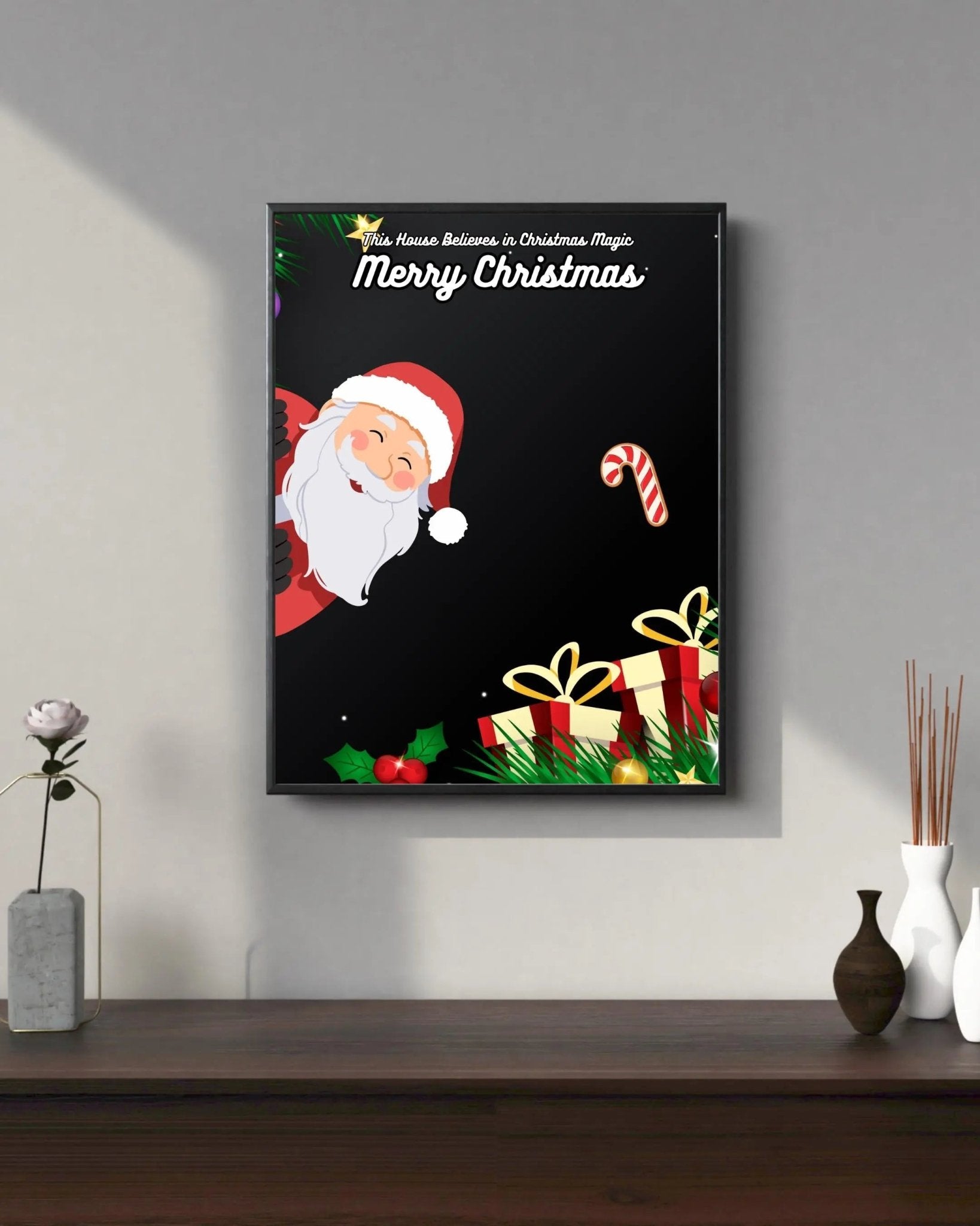 This House Believes in Christmas Magic poster styled room photo 5