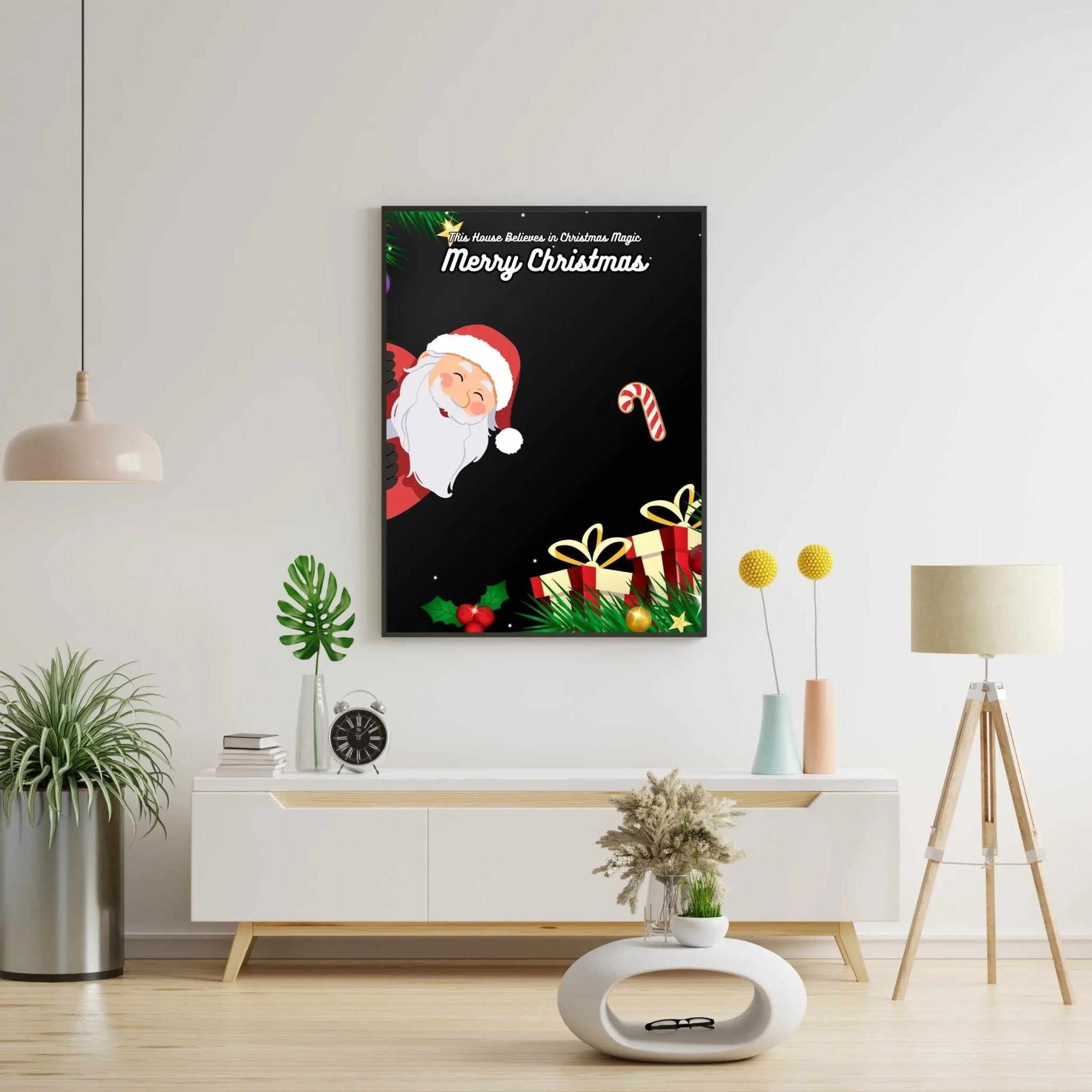 This House Believes in Christmas Magic poster styled room photo 7