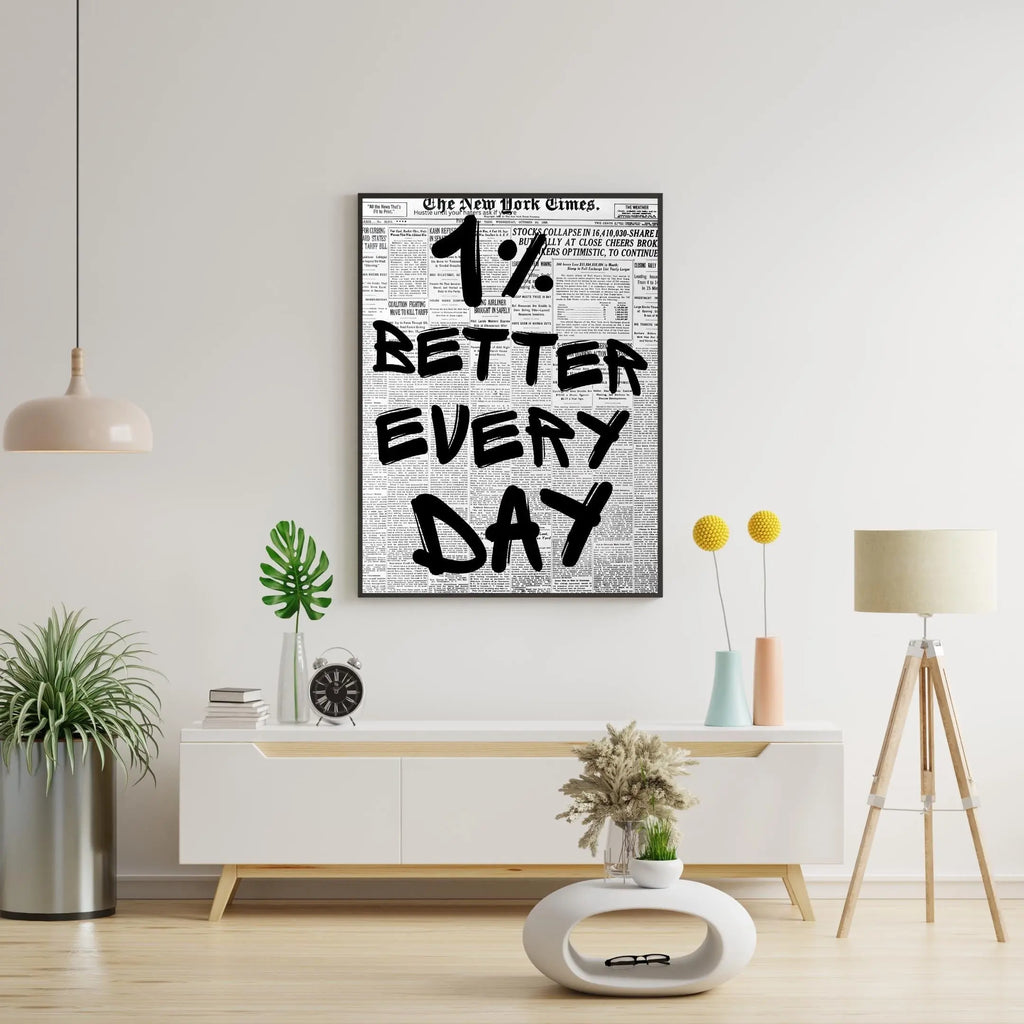 1% Better Every Day Framory Prints