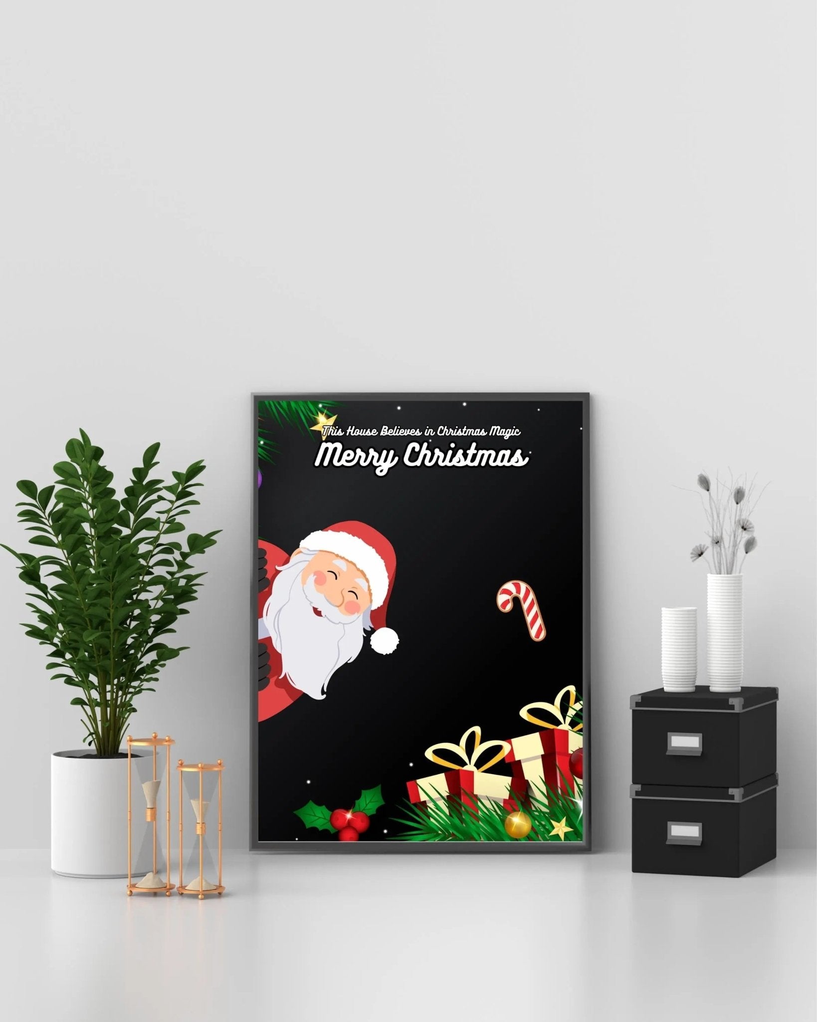 This House Believes in Christmas Magic poster styled room photo 8