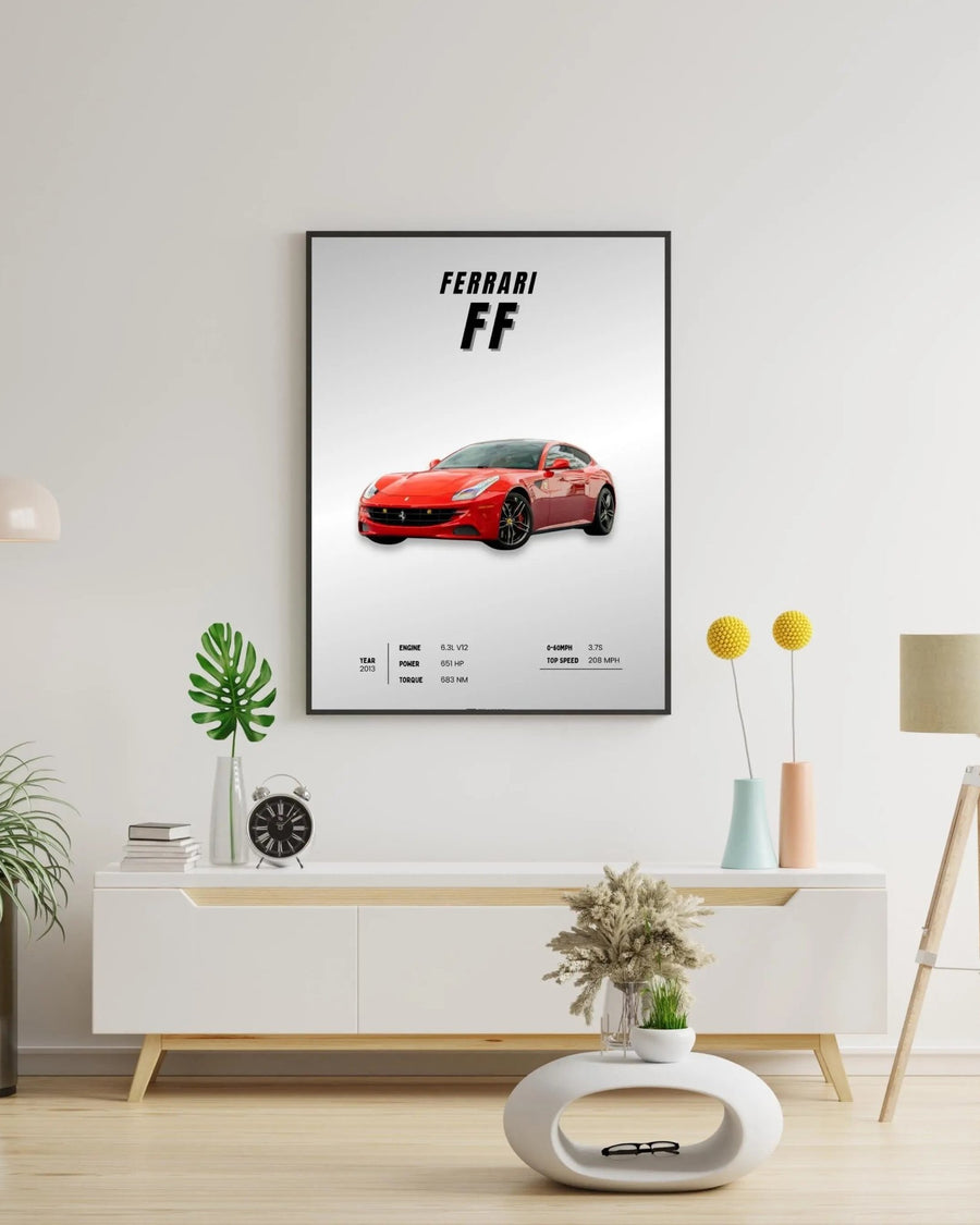 Ferrari FF poster styled room photo 5