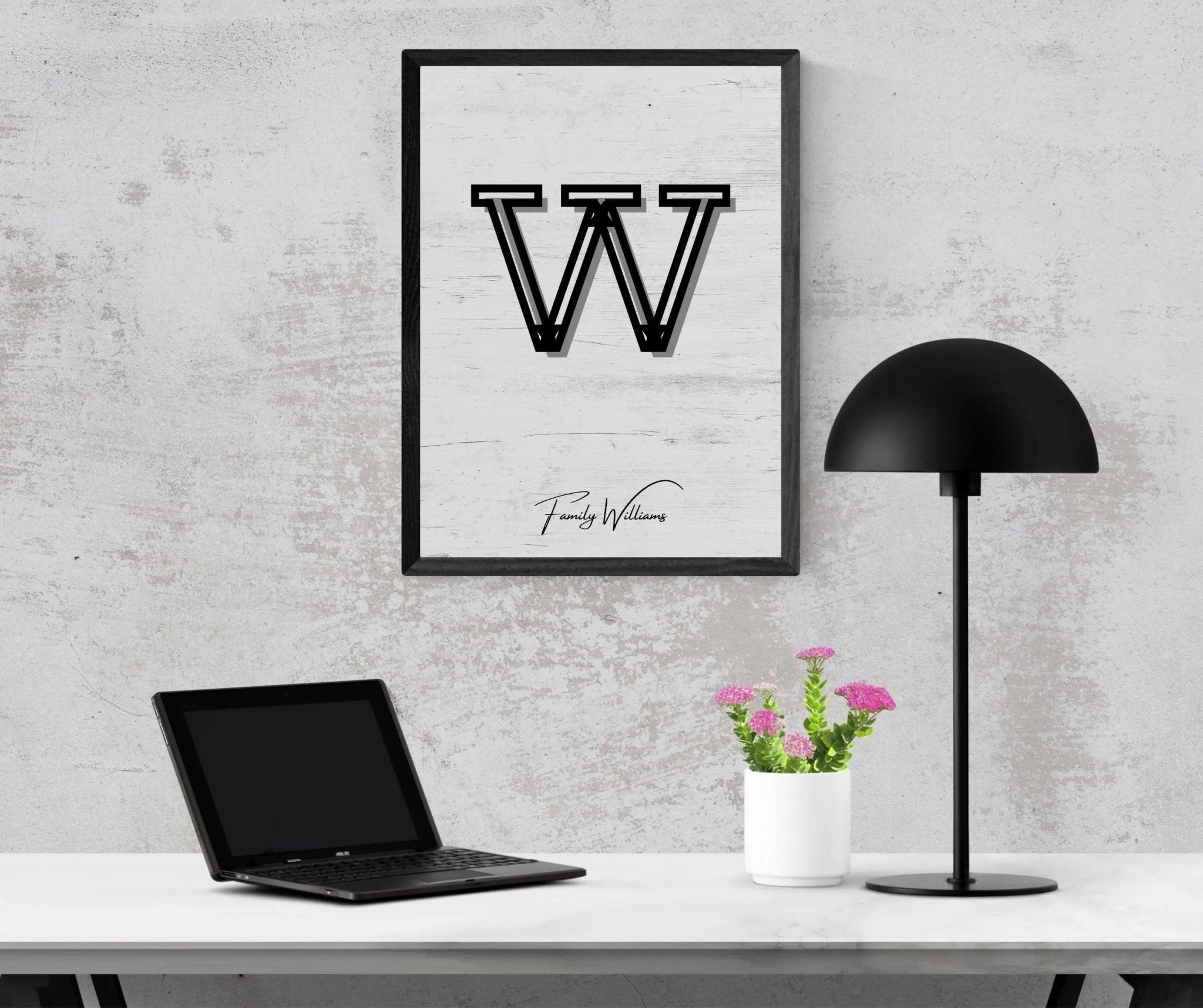 Personalized Family Portrait Poster poster styled room photo 8