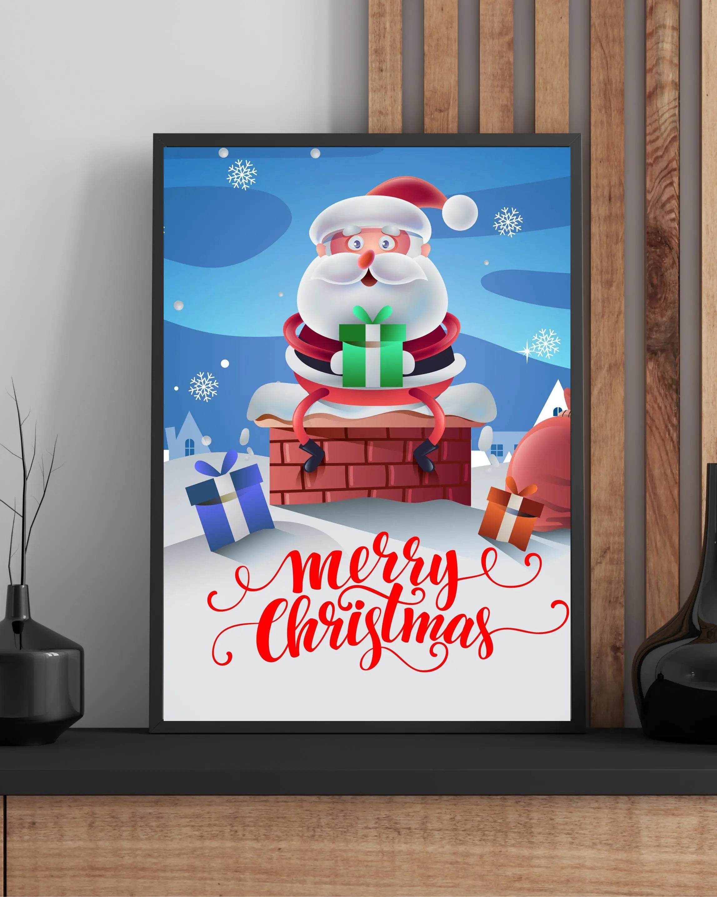 Merry Christmas Santa Framory Prints