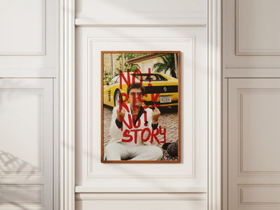 No Risk, No Story in Red poster styled room photo 4